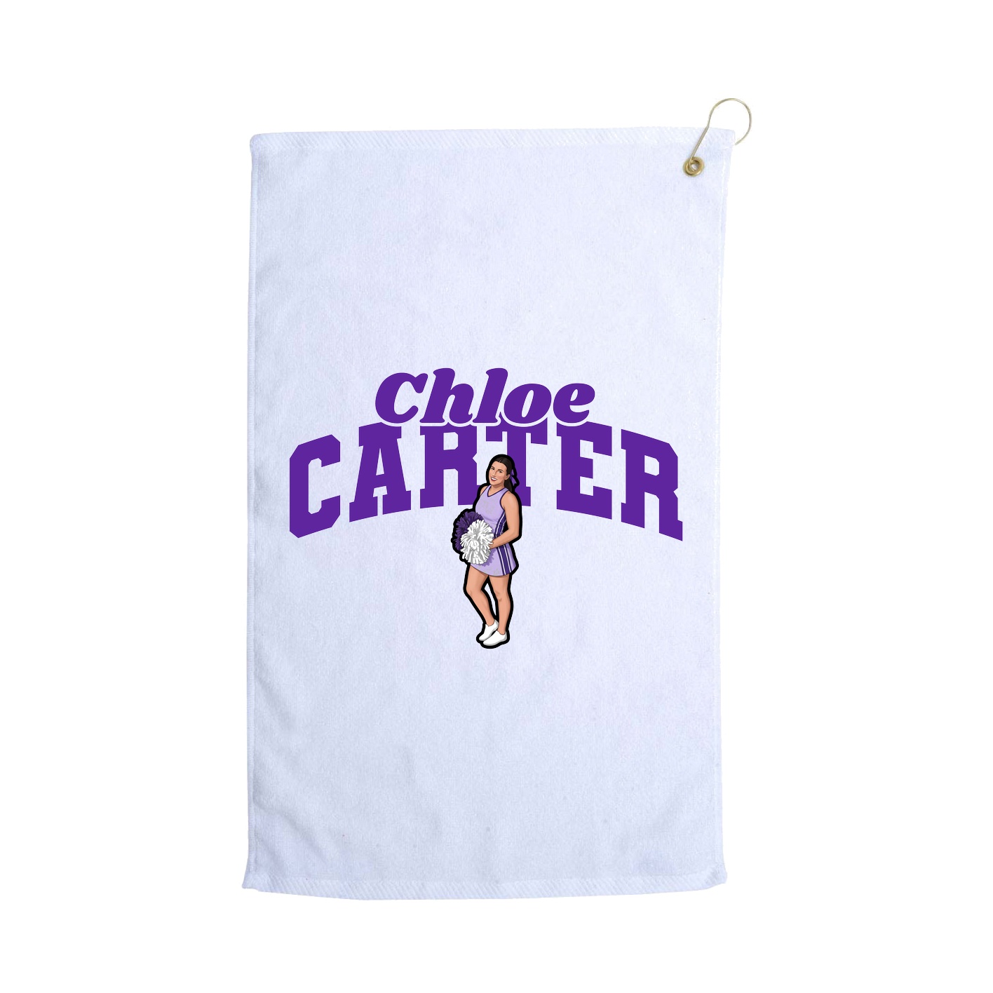 Golf Towel — Signature Arch in White