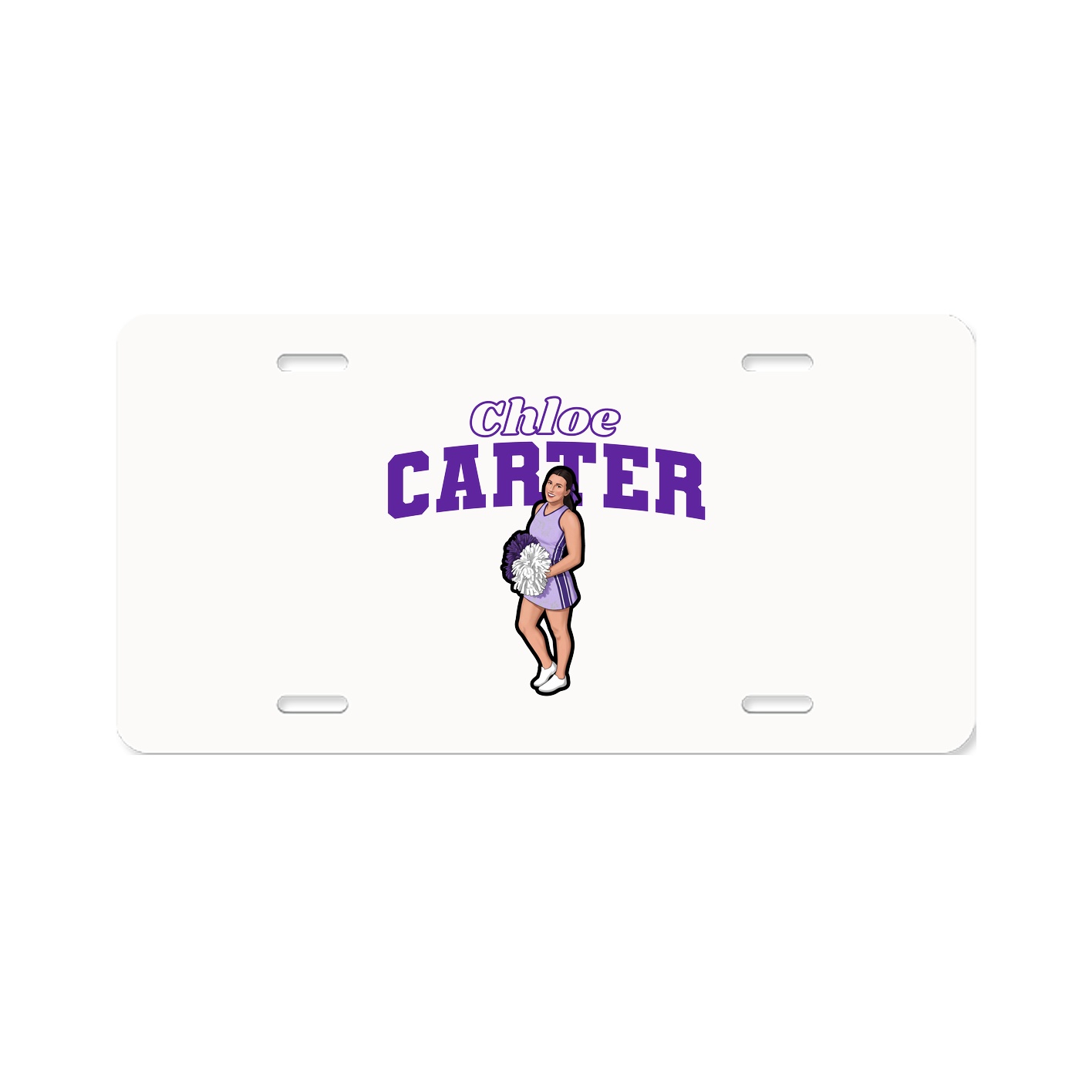 License Plate — Name Arch in Classic
