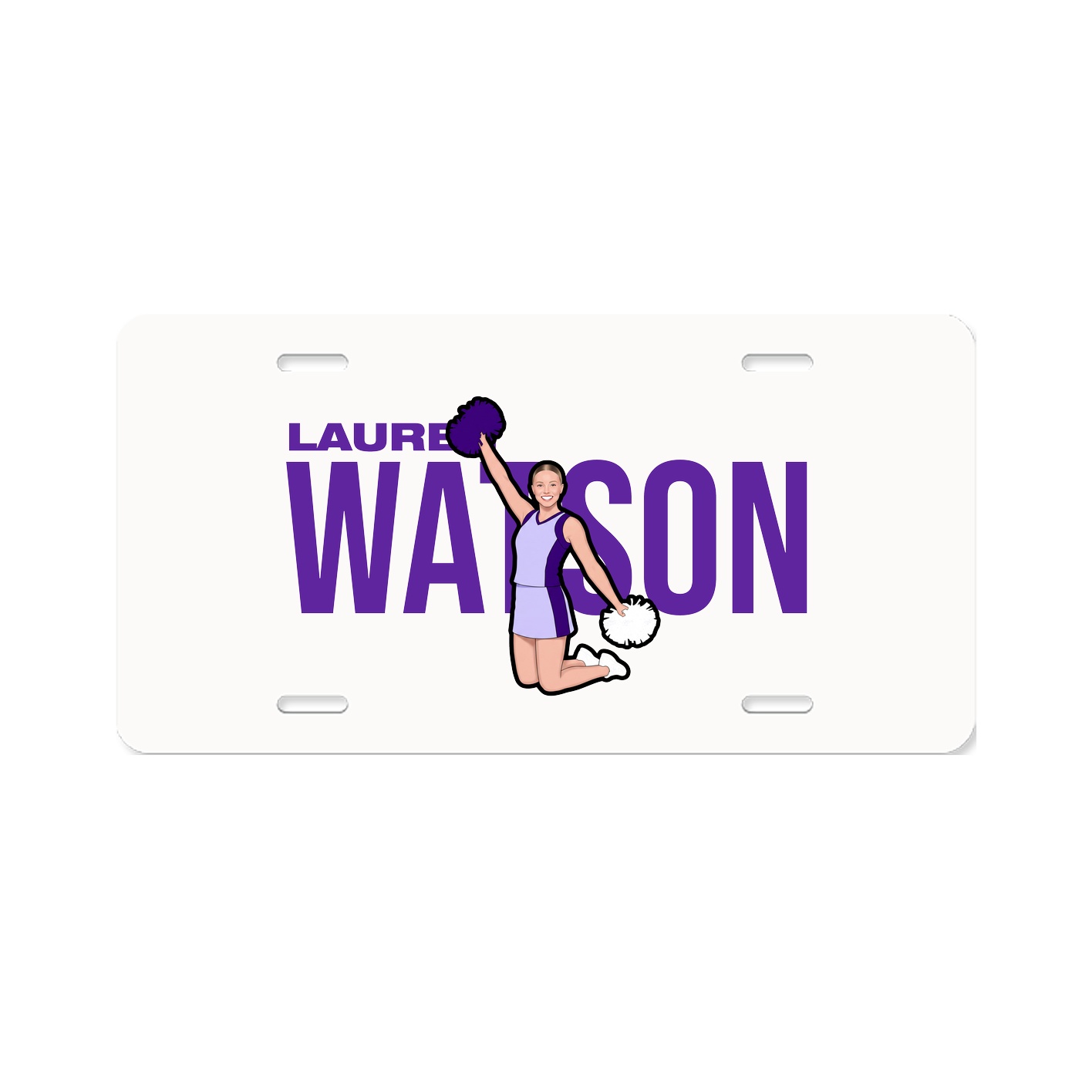 License Plate — Player Name in Classic