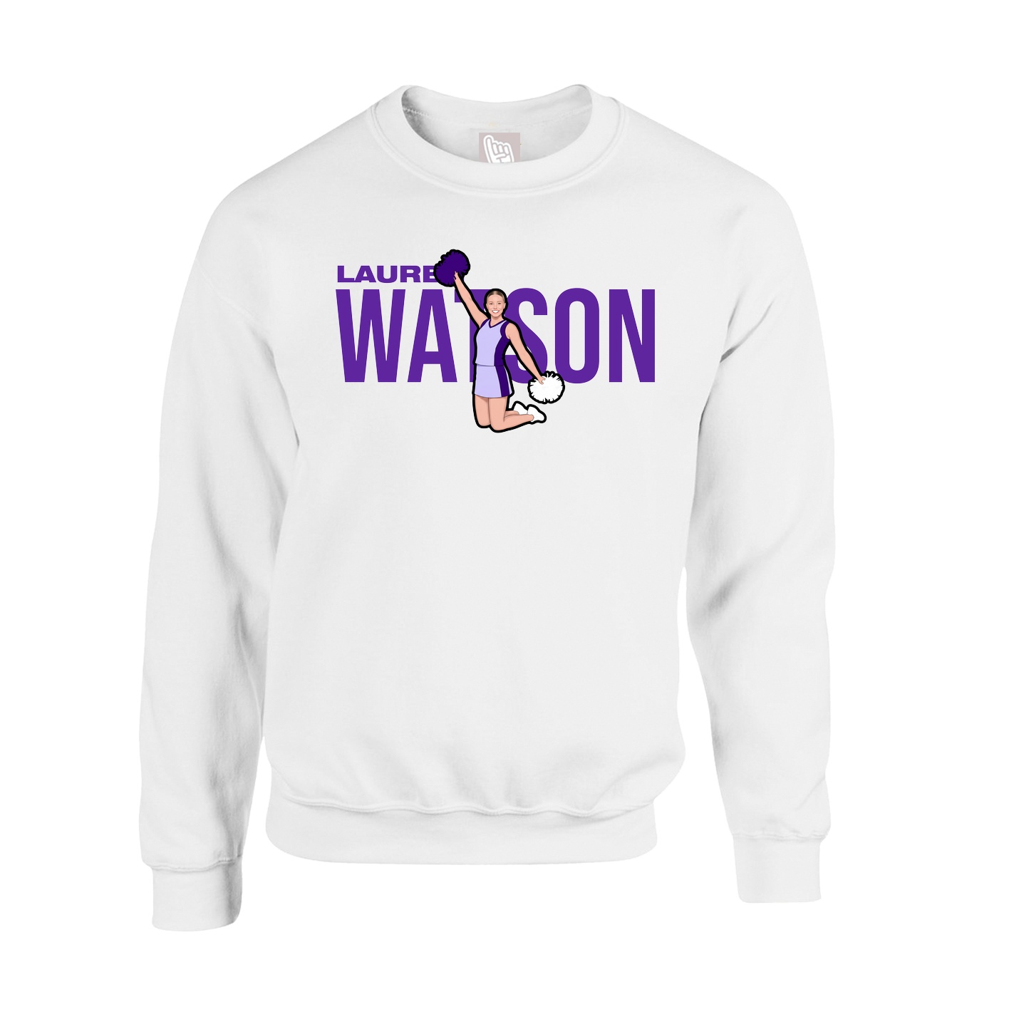 Fleece Crew — Player Name in White