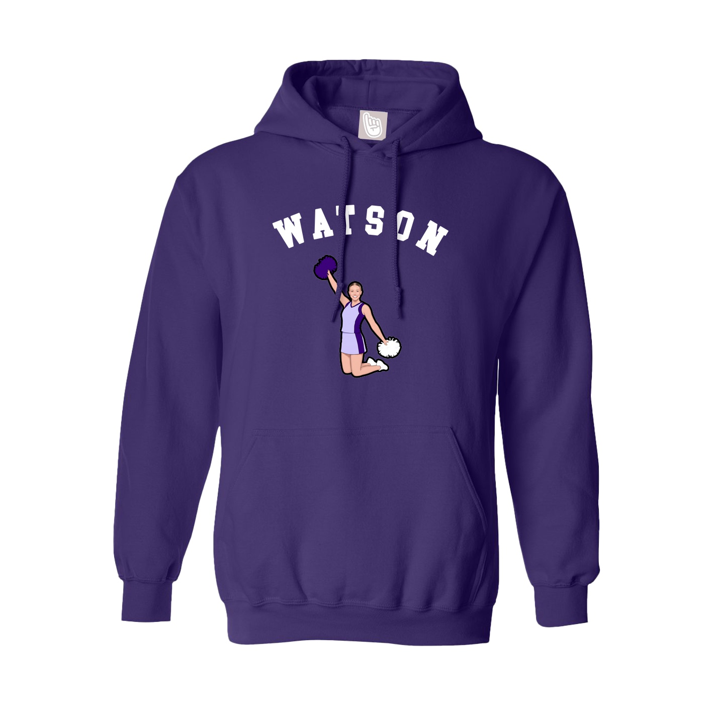 Youth Hoodie — Shirsey Arch in Purple