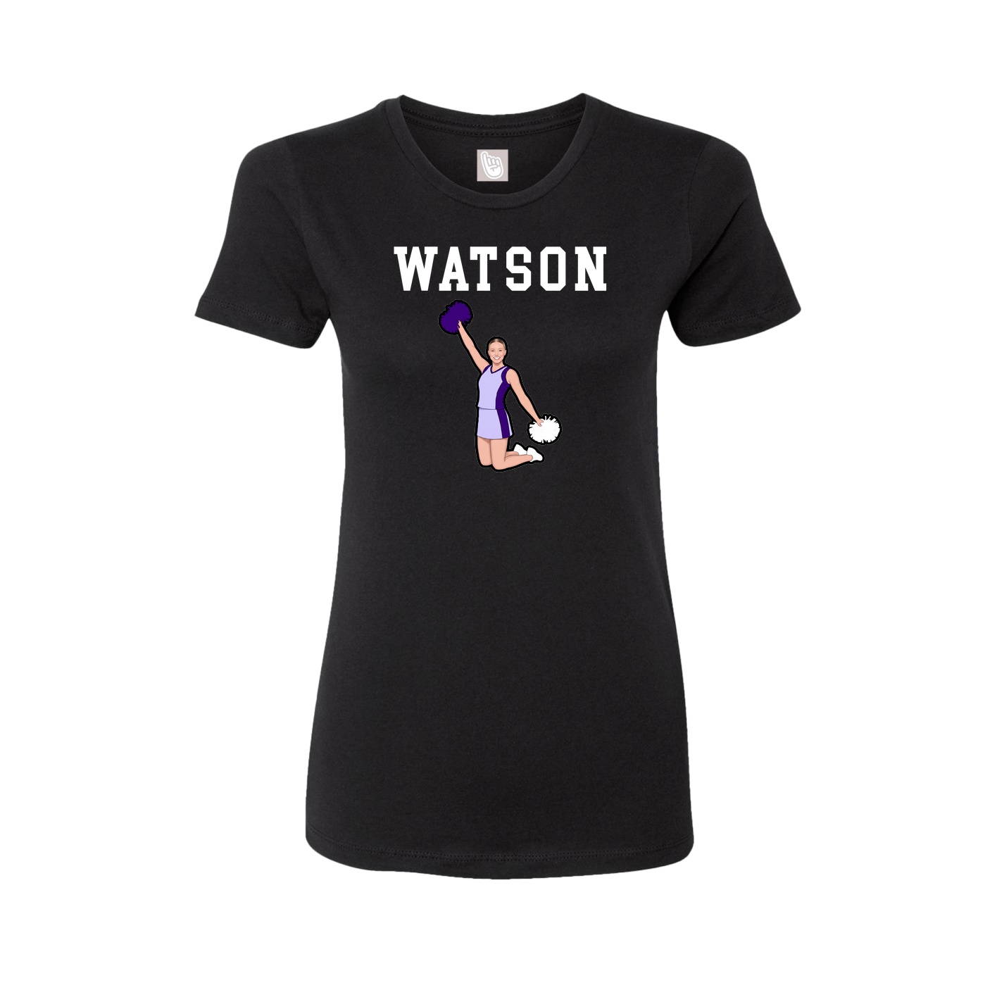 Fitted Women's Tee — Shirsey in Black