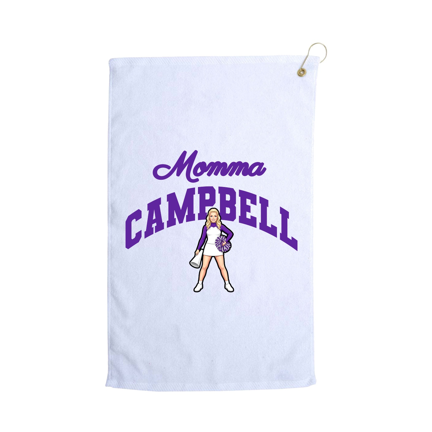 Golf Towel — Mothers Day Arch in White