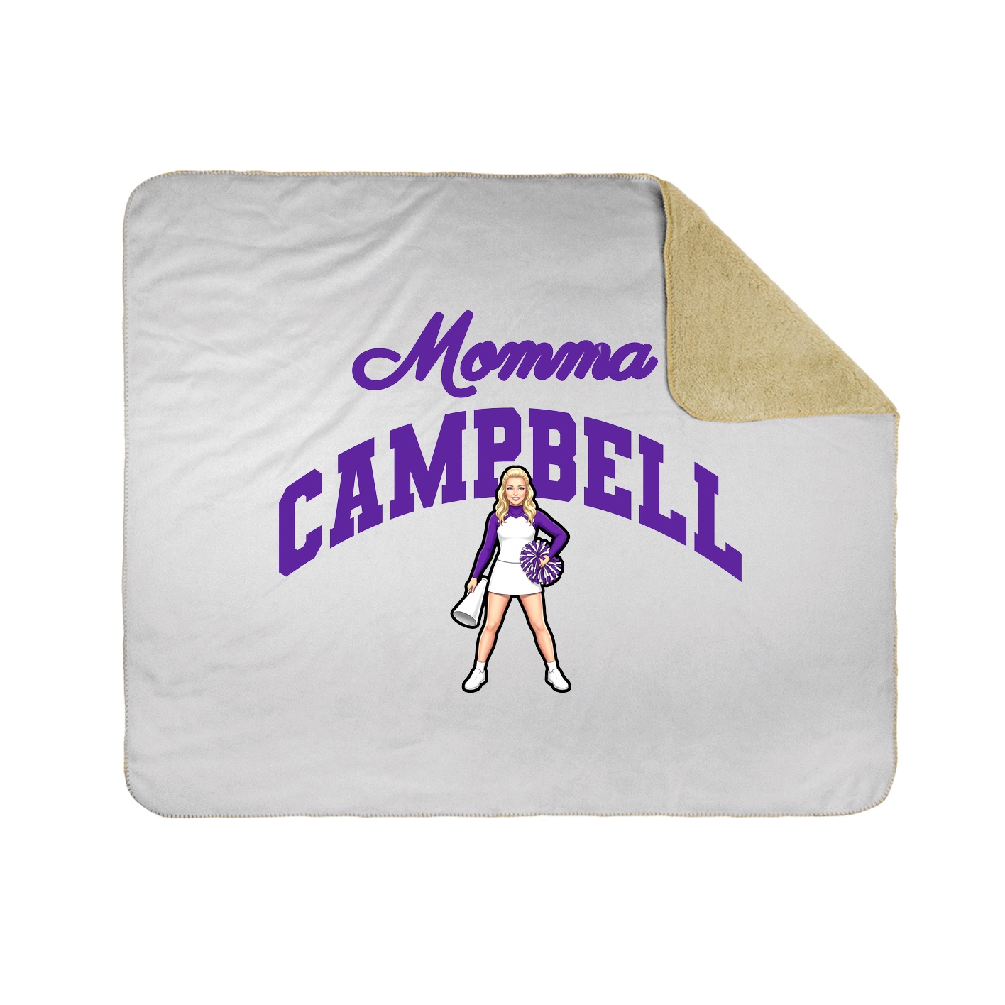 Throw Blanket — Mothers Day Arch in White