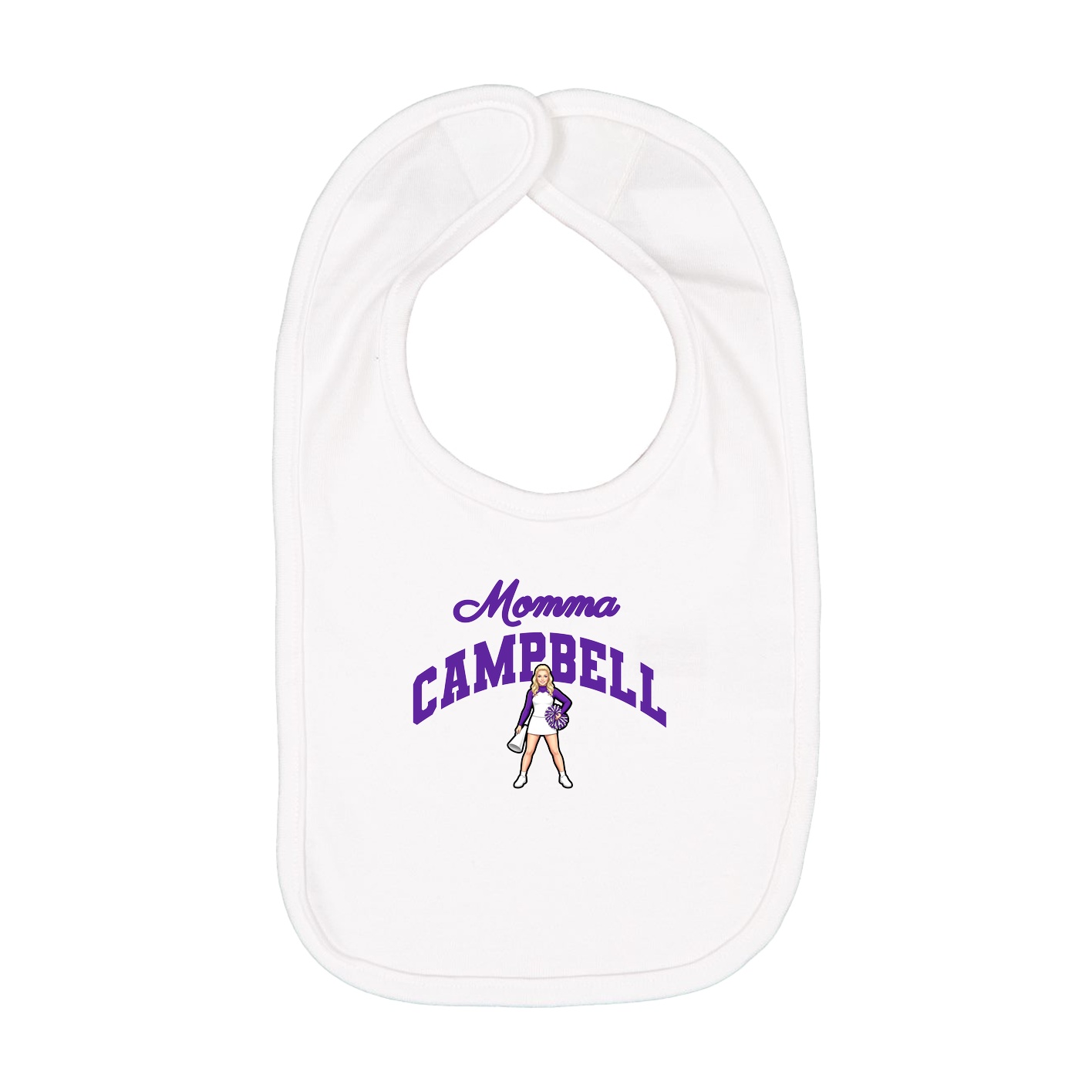 Infant Bib — Mothers Day Arch in White