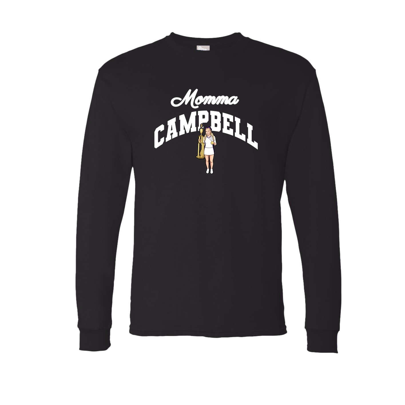 Long Sleeve Tee — Mothers Day Arch in Black