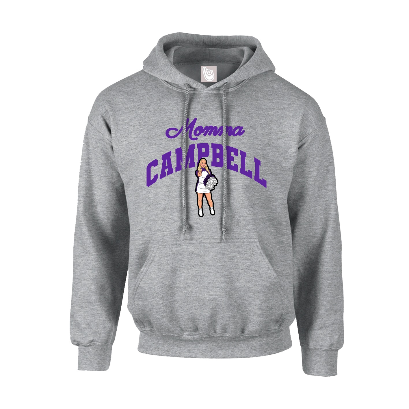 Youth Hoodie — Mothers Day Arch in Grey