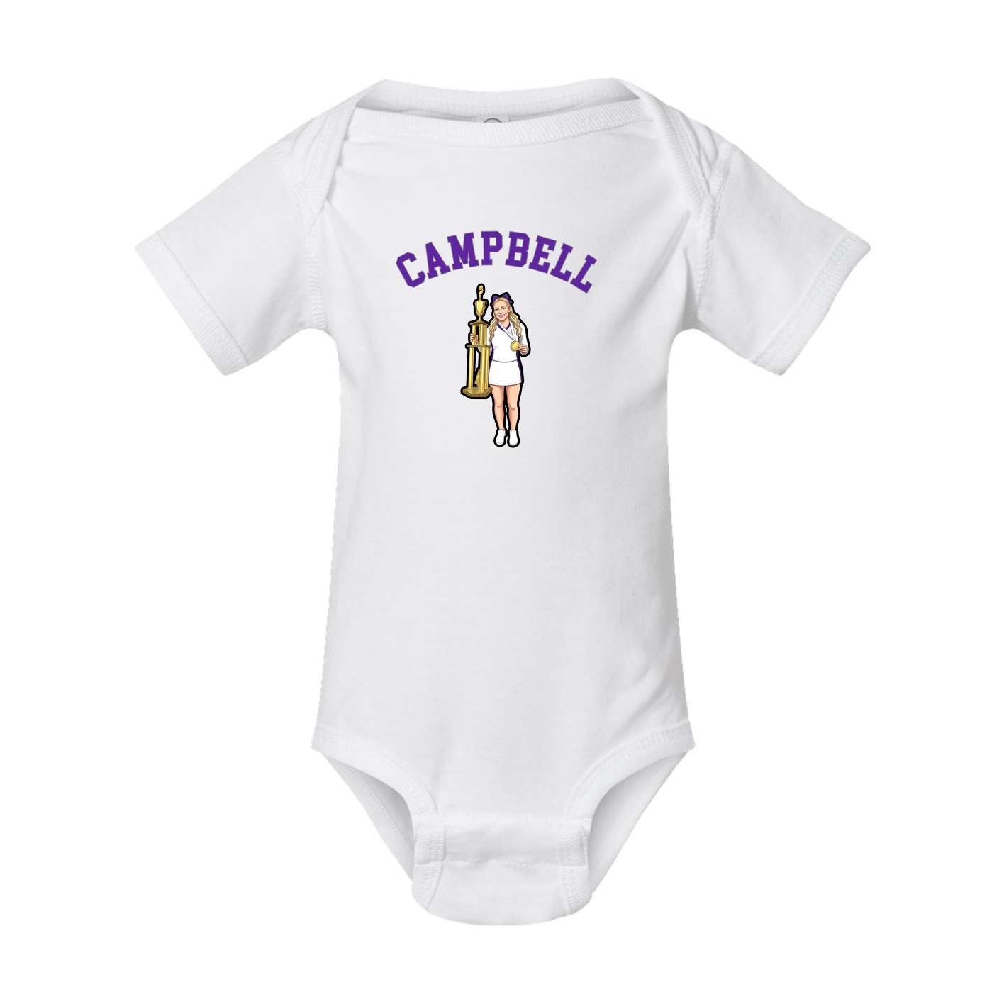 Baby Onesie — Shirsey Arch in White