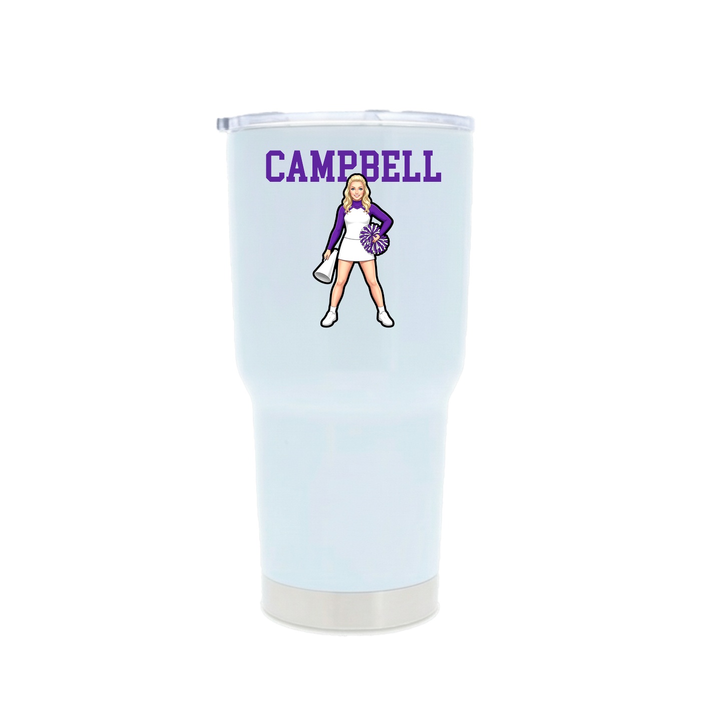 30oz Stainless Steel Tumbler — Shirsey in White