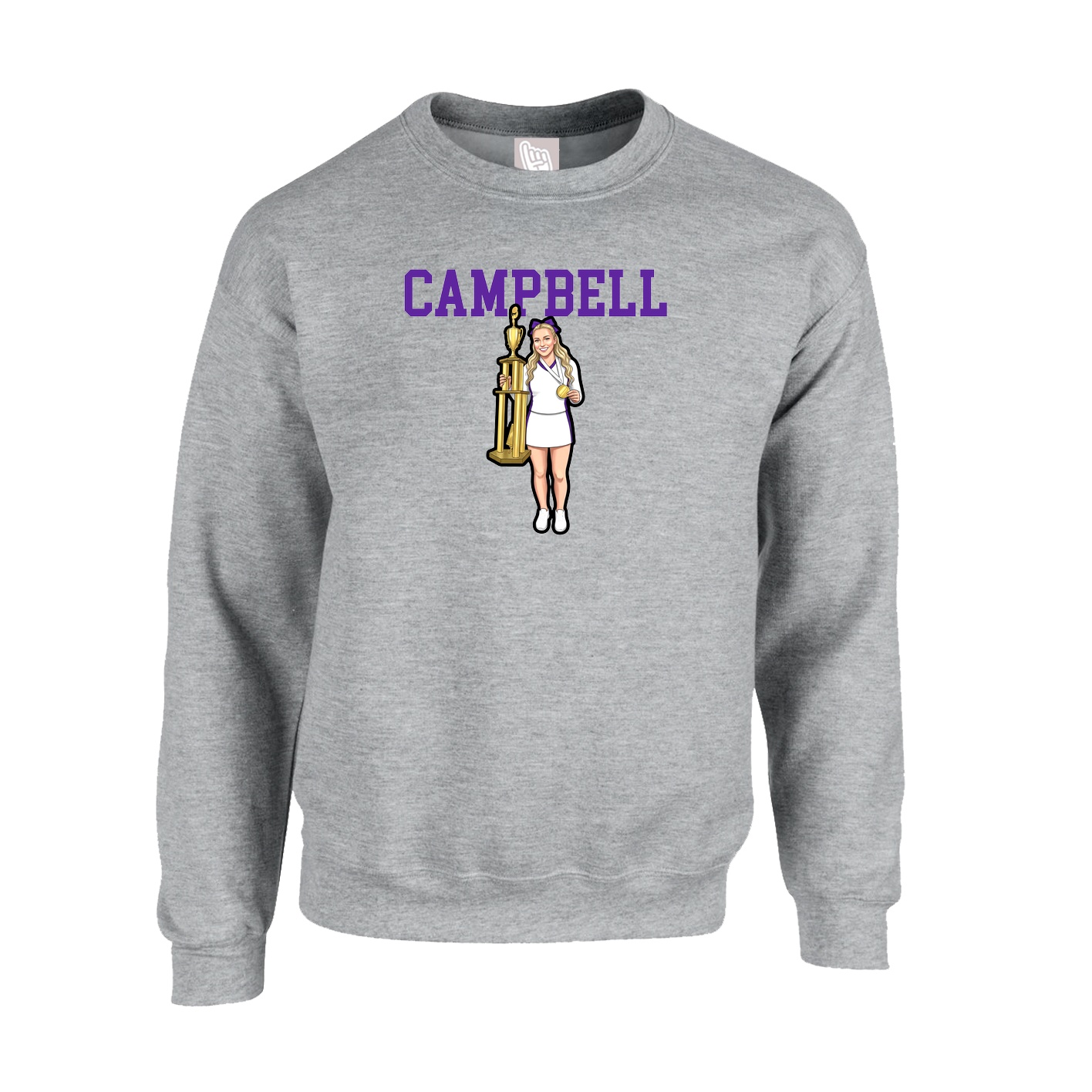 Fleece Crew — Shirsey in Grey