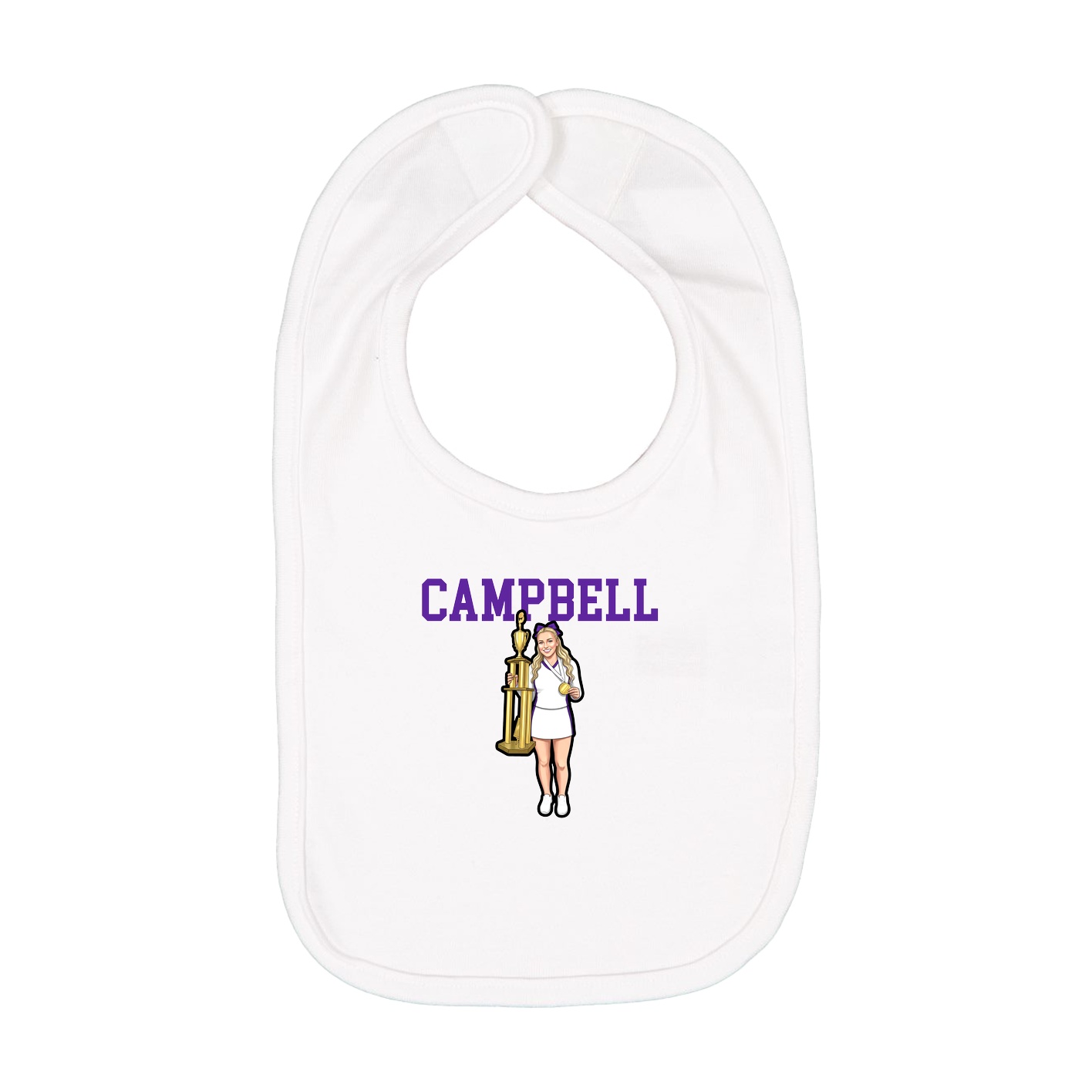 Infant Bib — Shirsey in White