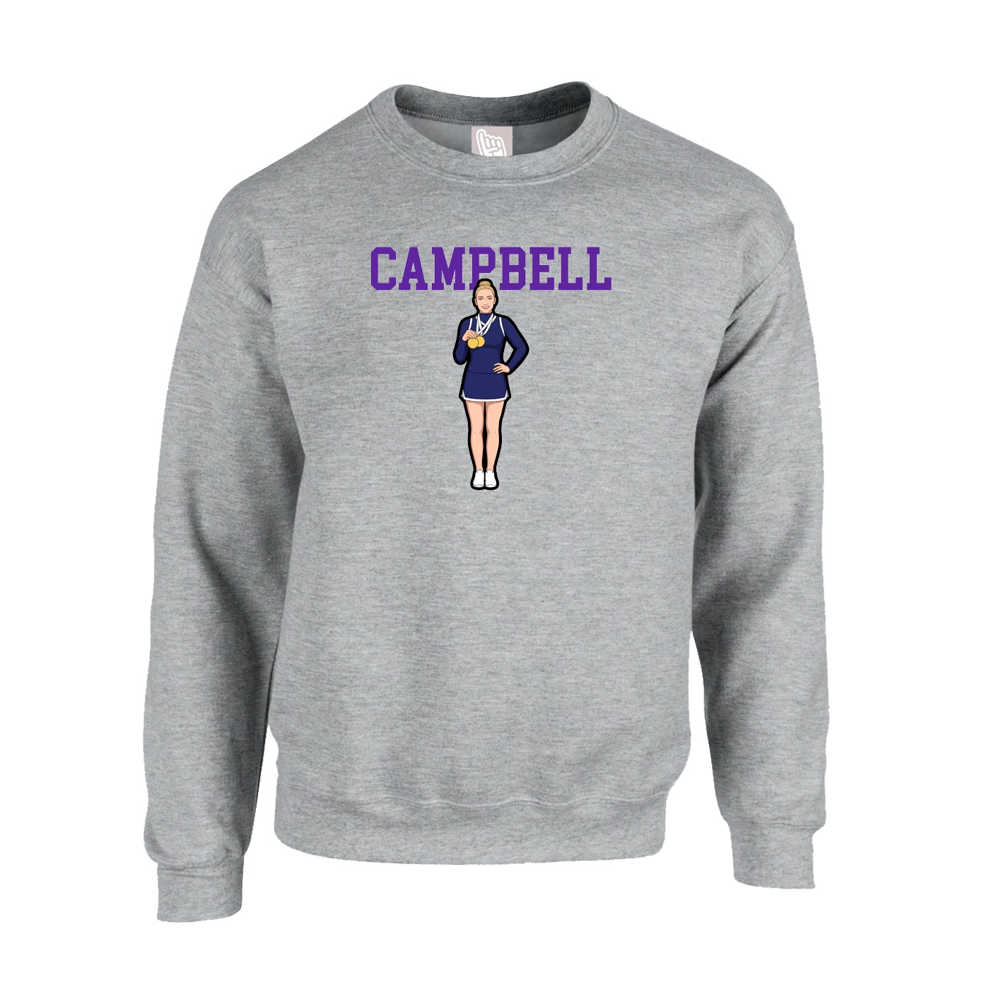 Fleece Crew — Shirsey in Grey