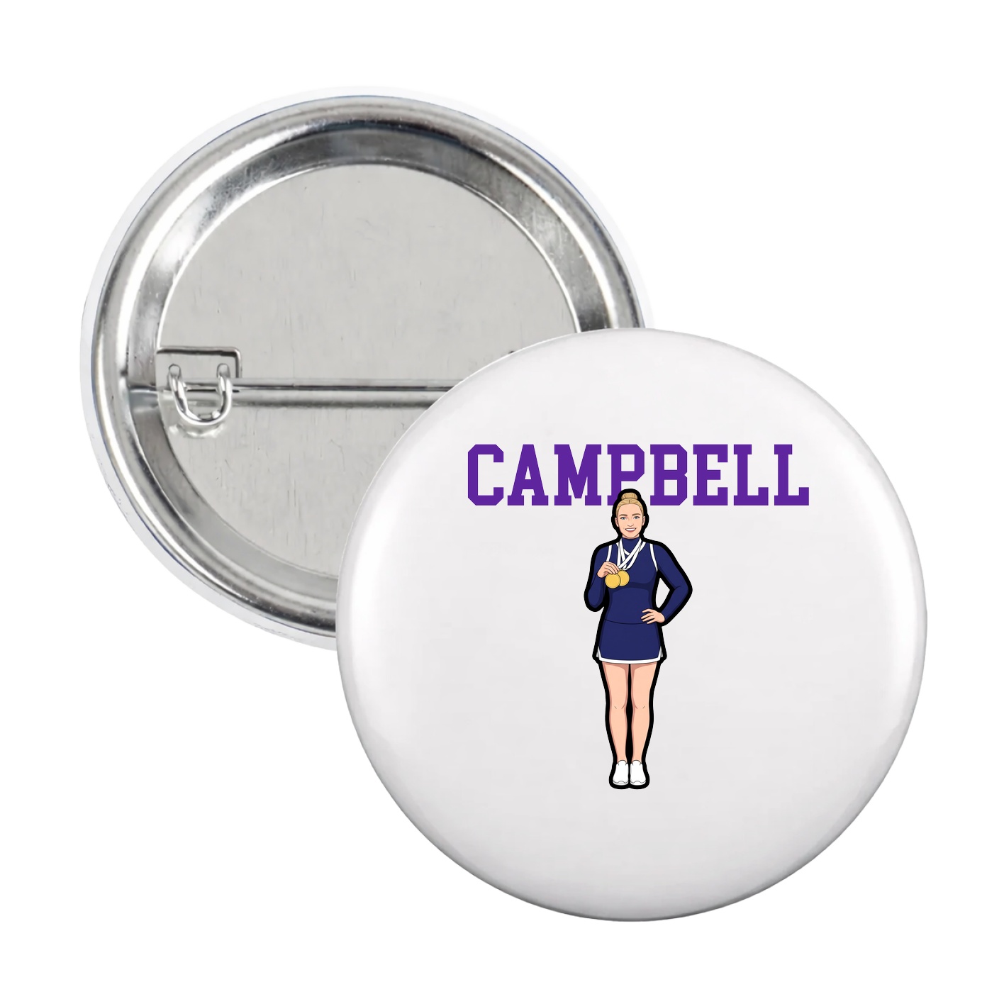 Game Day Button — Shirsey in White