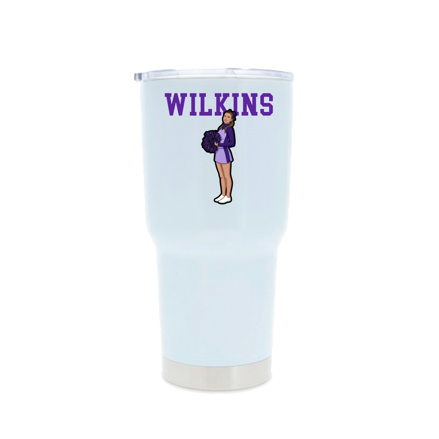 30oz Stainless Steel Tumbler — Shirsey in White