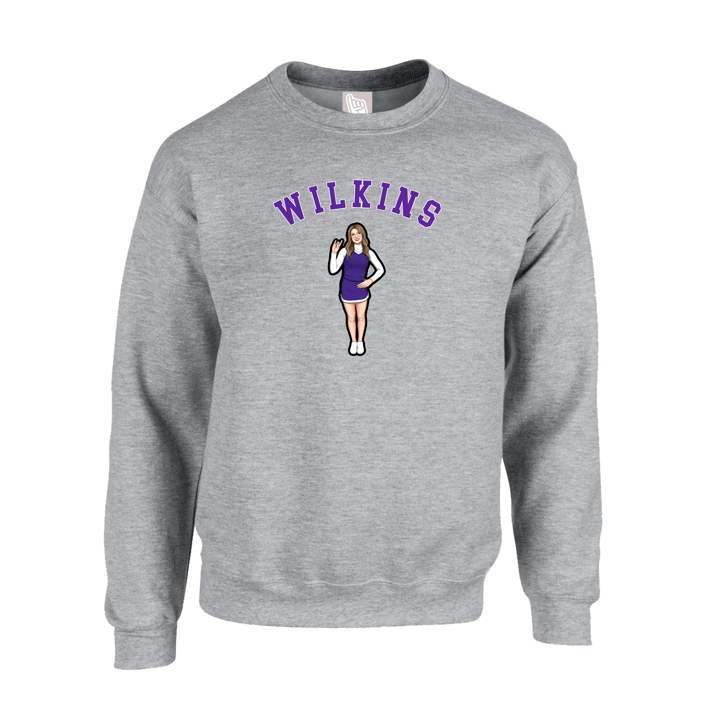 Fleece Crew — Shirsey Arch in Grey