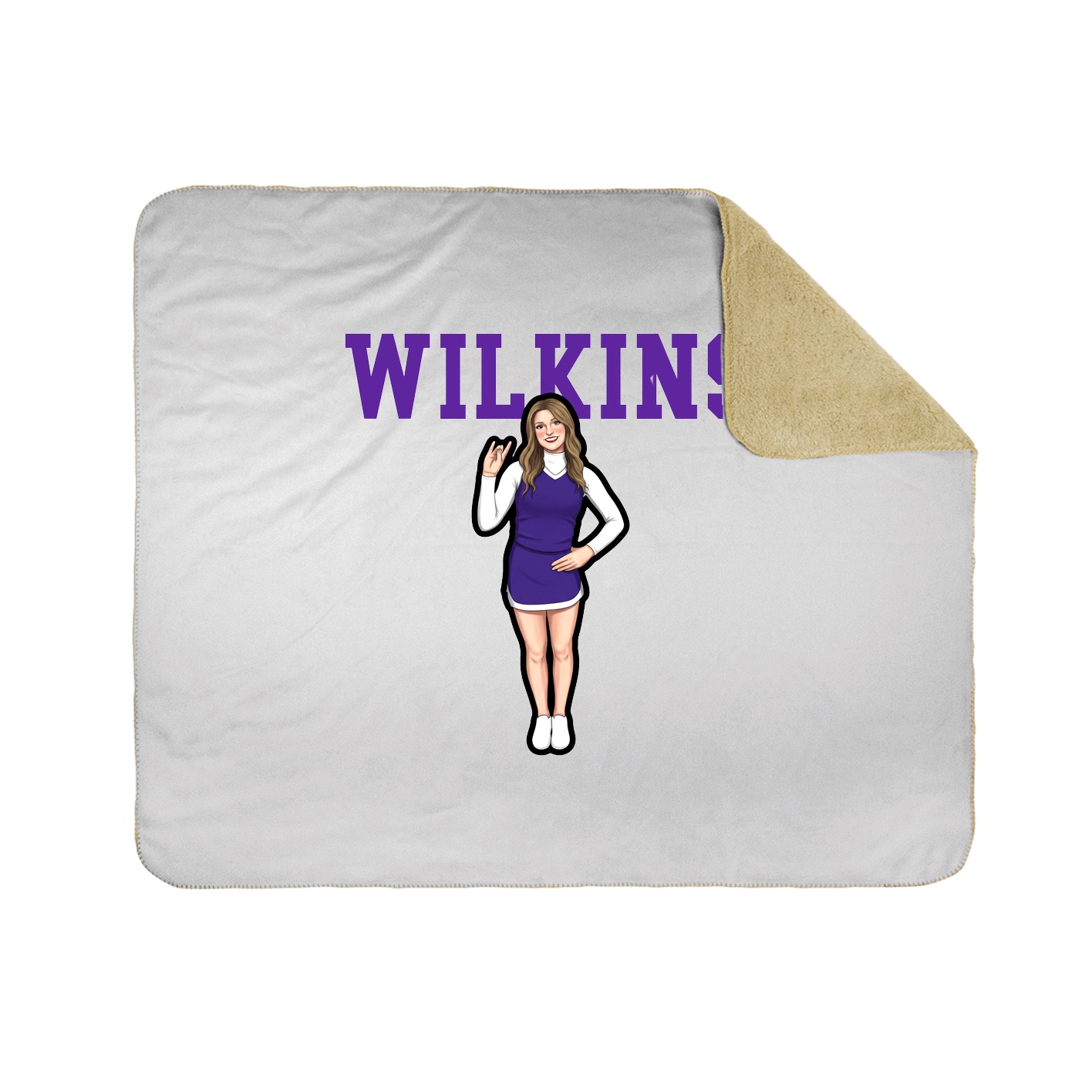 Throw Blanket — Shirsey in White