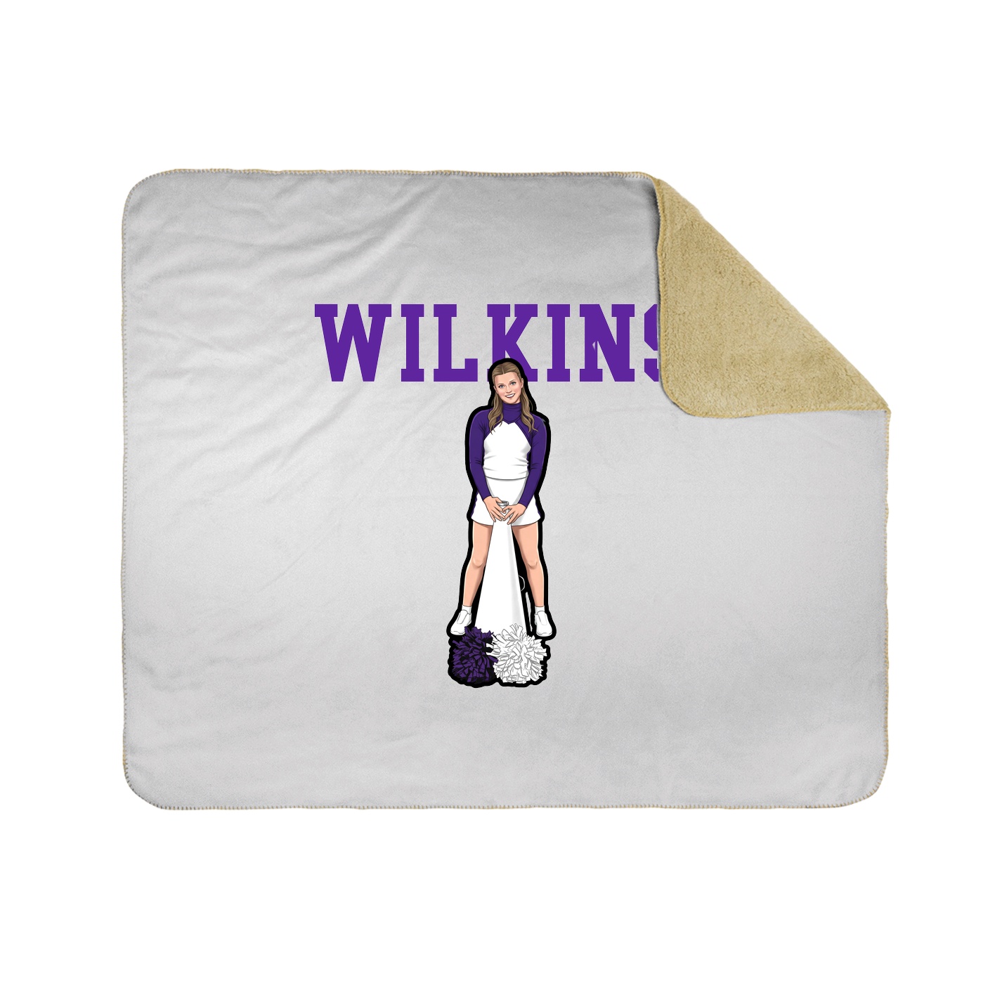 Throw Blanket — Shirsey in White
