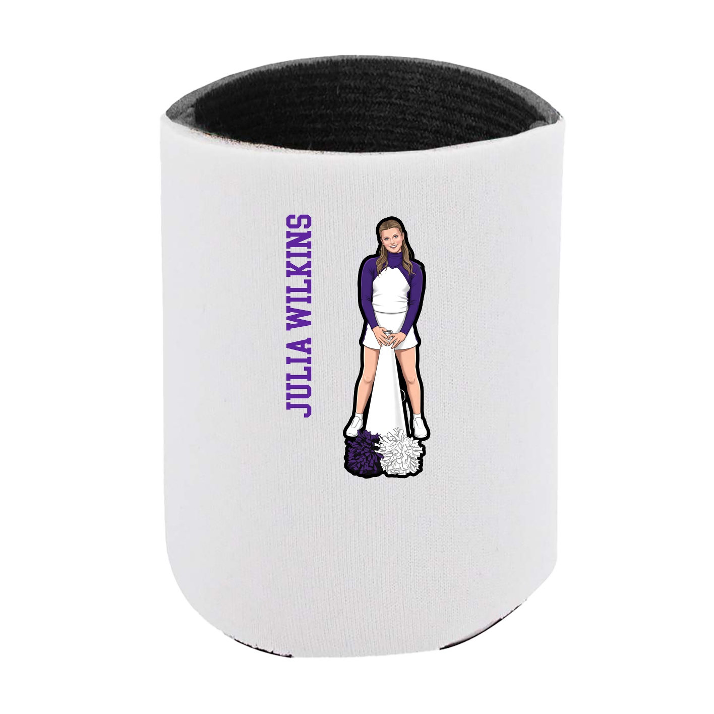 Can Holder — Name Vertical in White