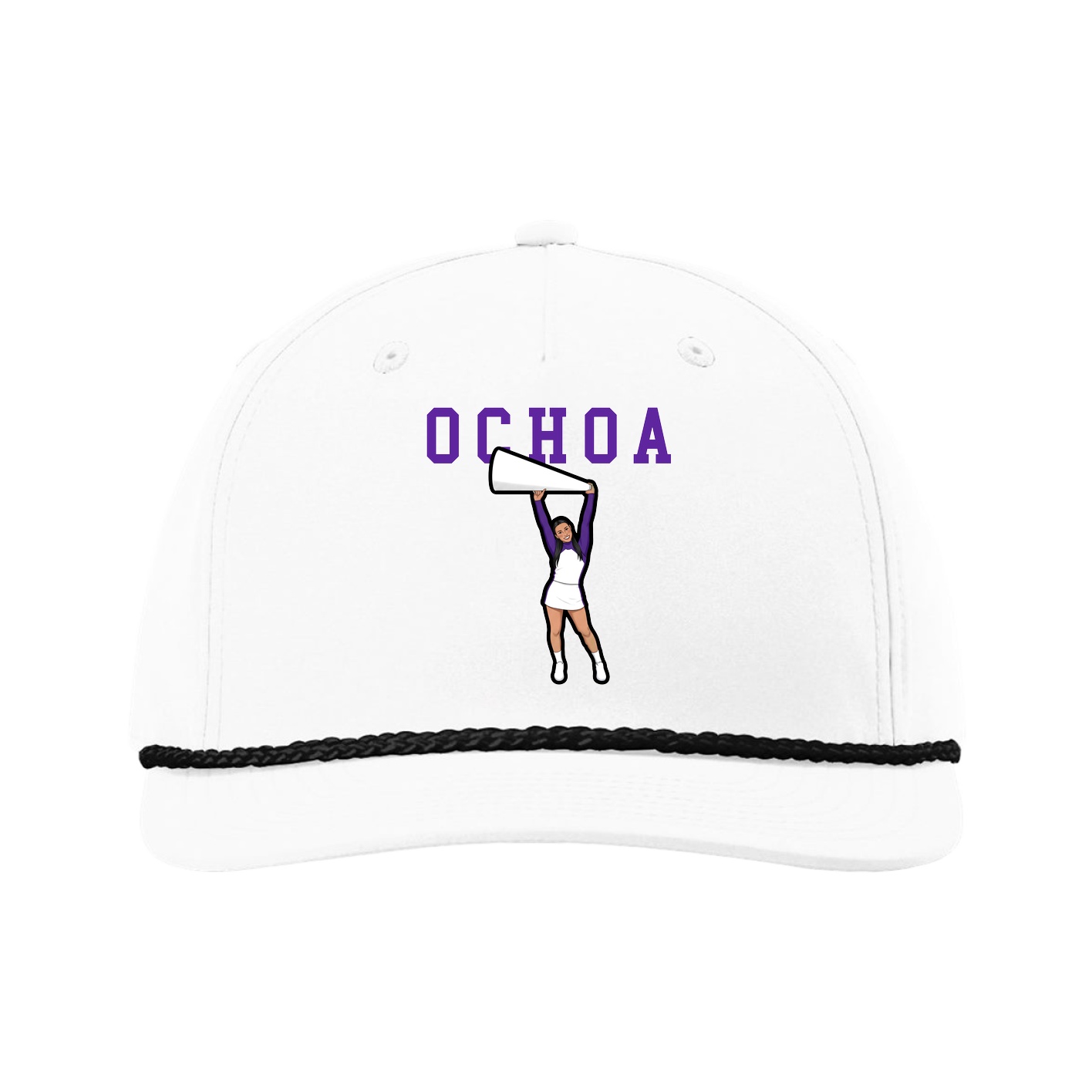Five-Panel Classic Rope Cap — Shirsey in White