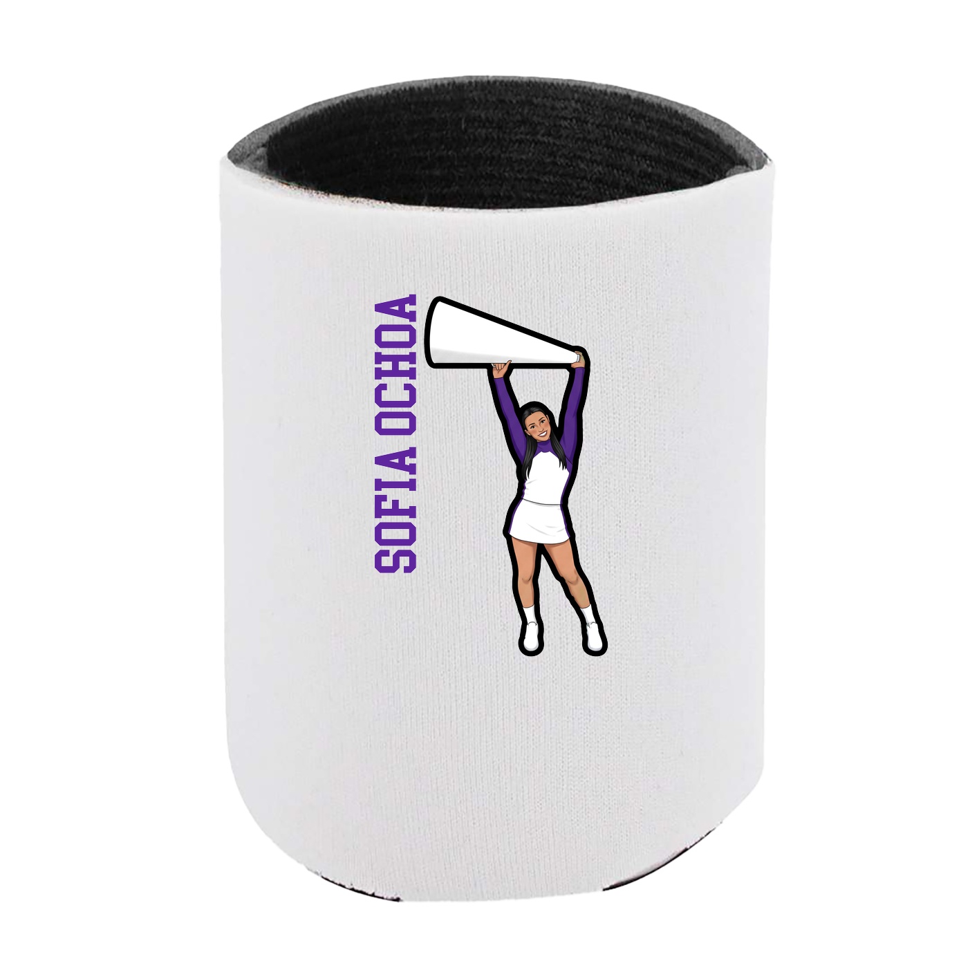 Can Holder — Name Vertical in White