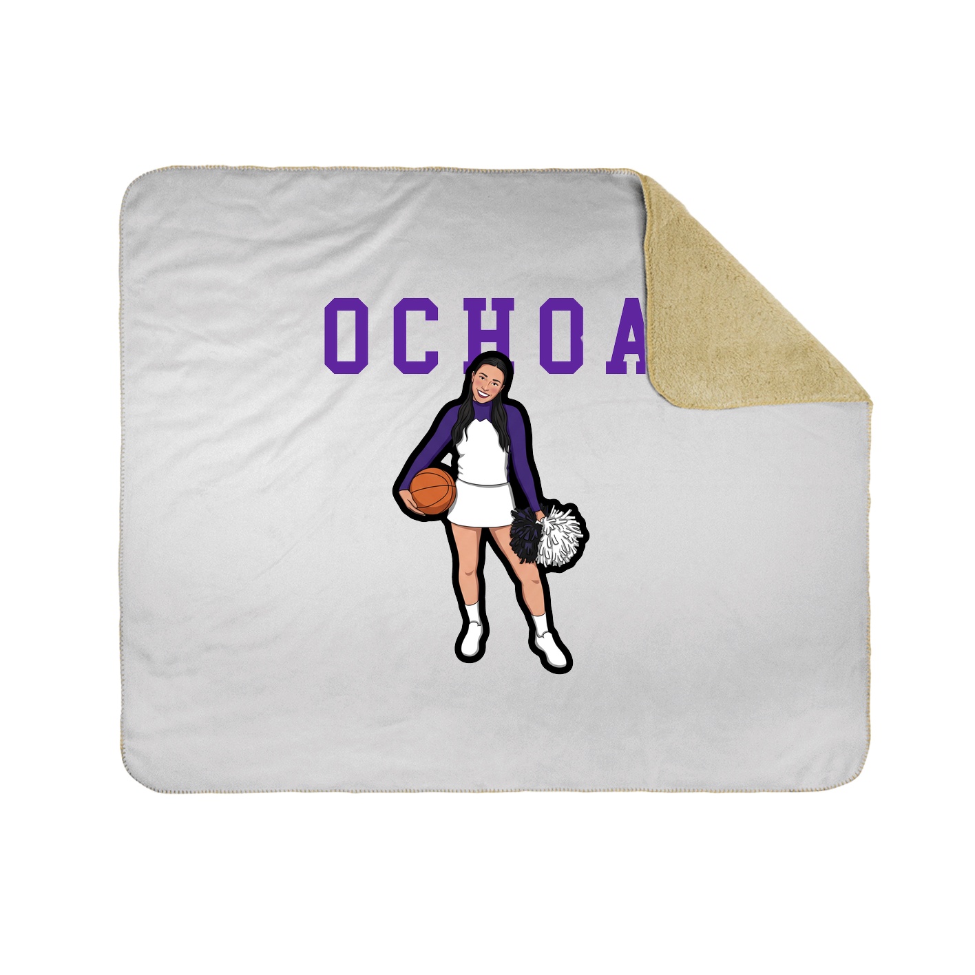 Throw Blanket — Shirsey in White
