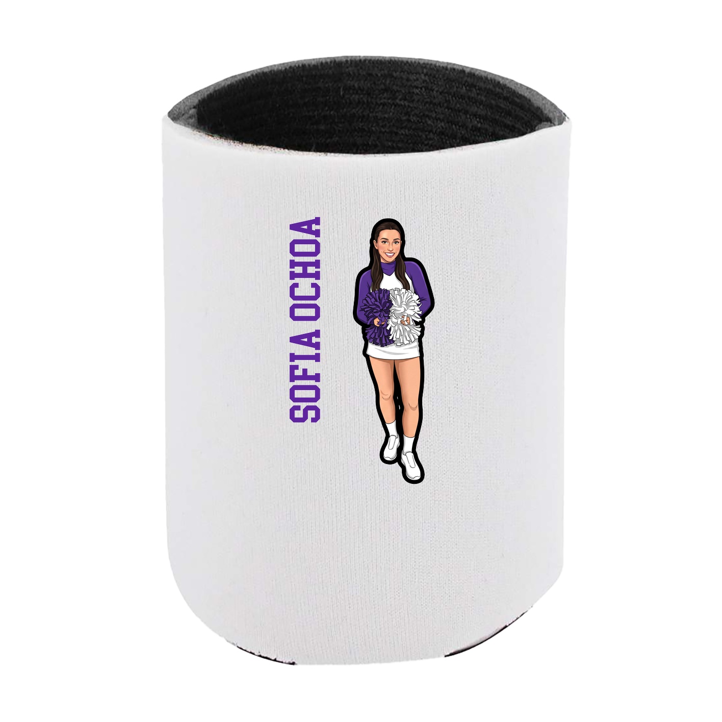 Can Holder — Name Vertical in White