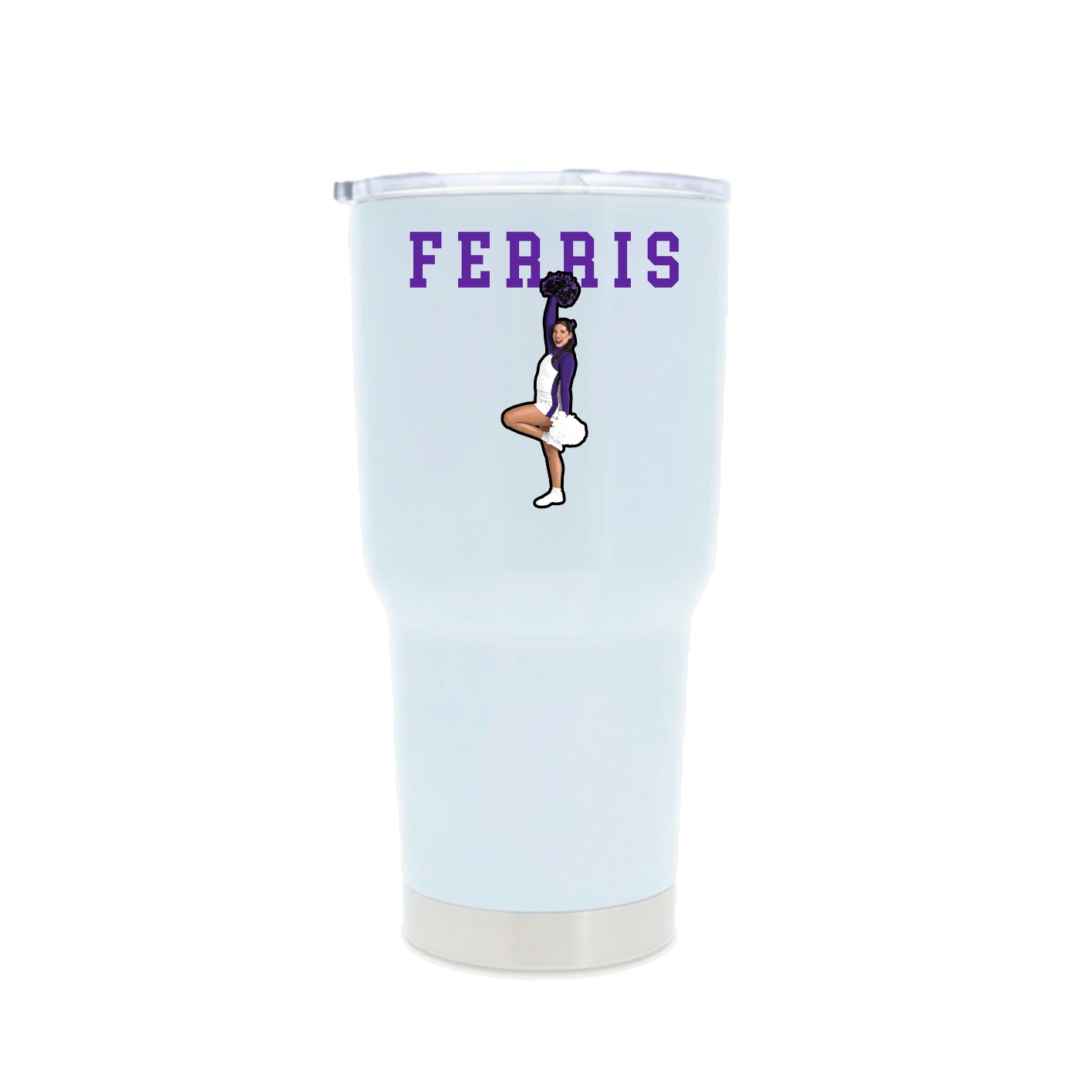 30oz Stainless Steel Tumbler — Shirsey in White