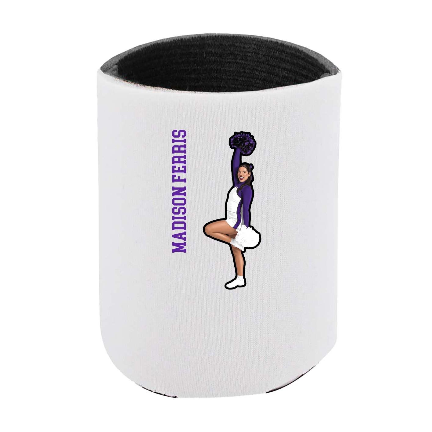 Can Holder — Name Vertical in White