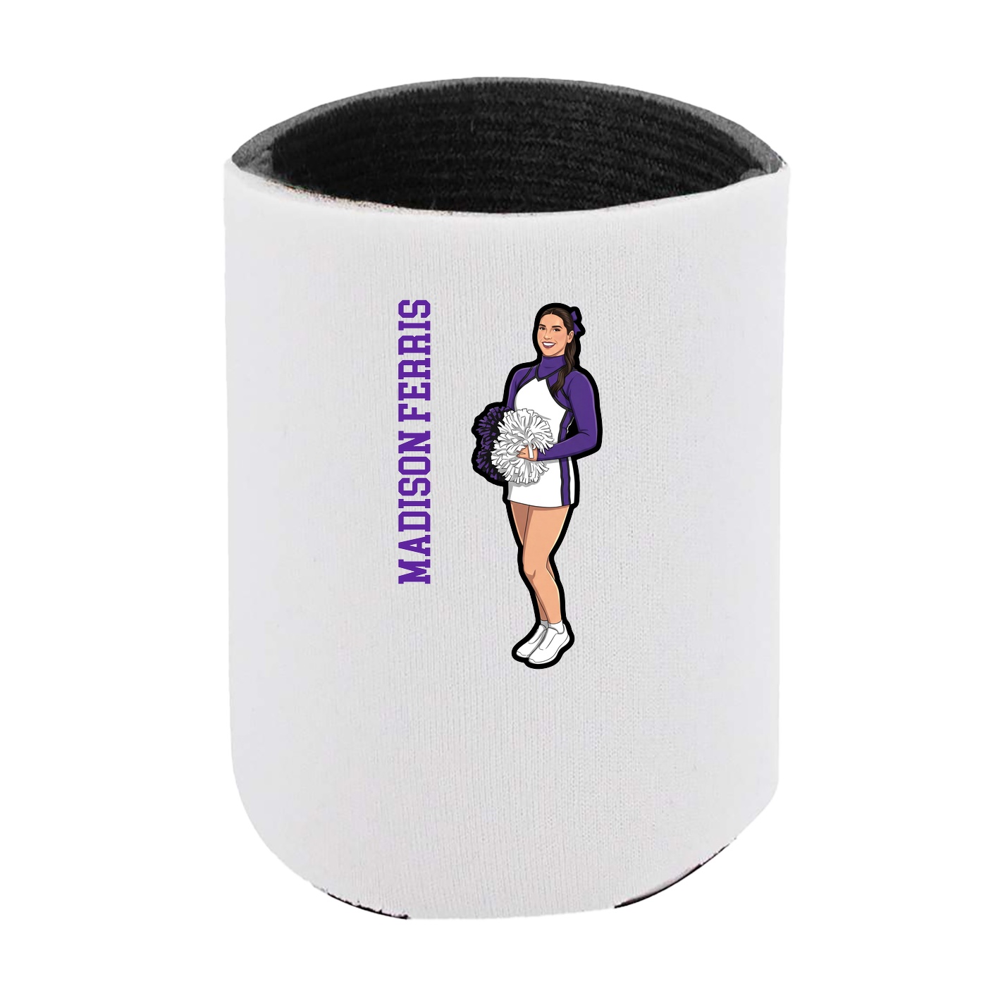 Can Holder — Name Vertical in White