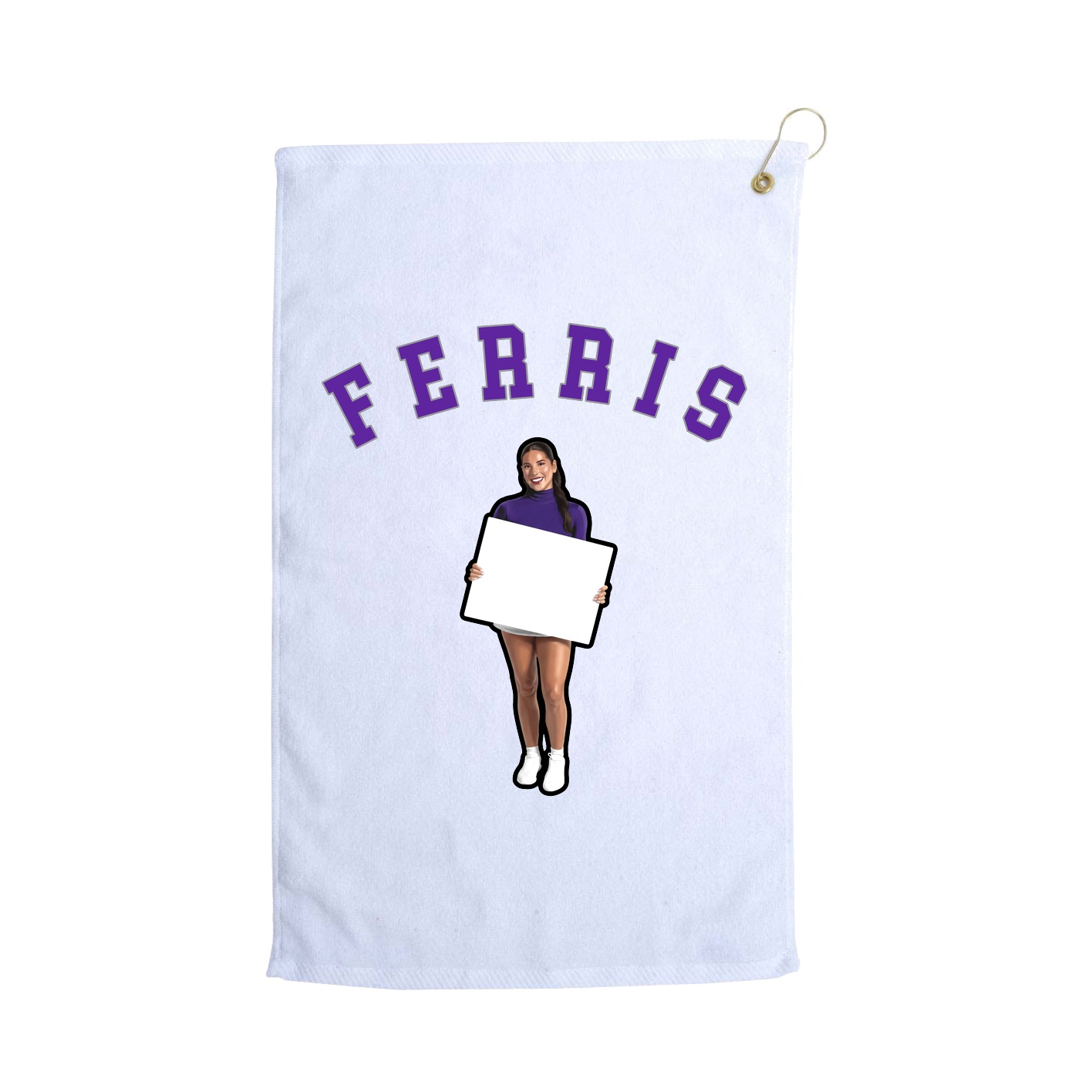 Golf Towel — Shirsey Arch in White
