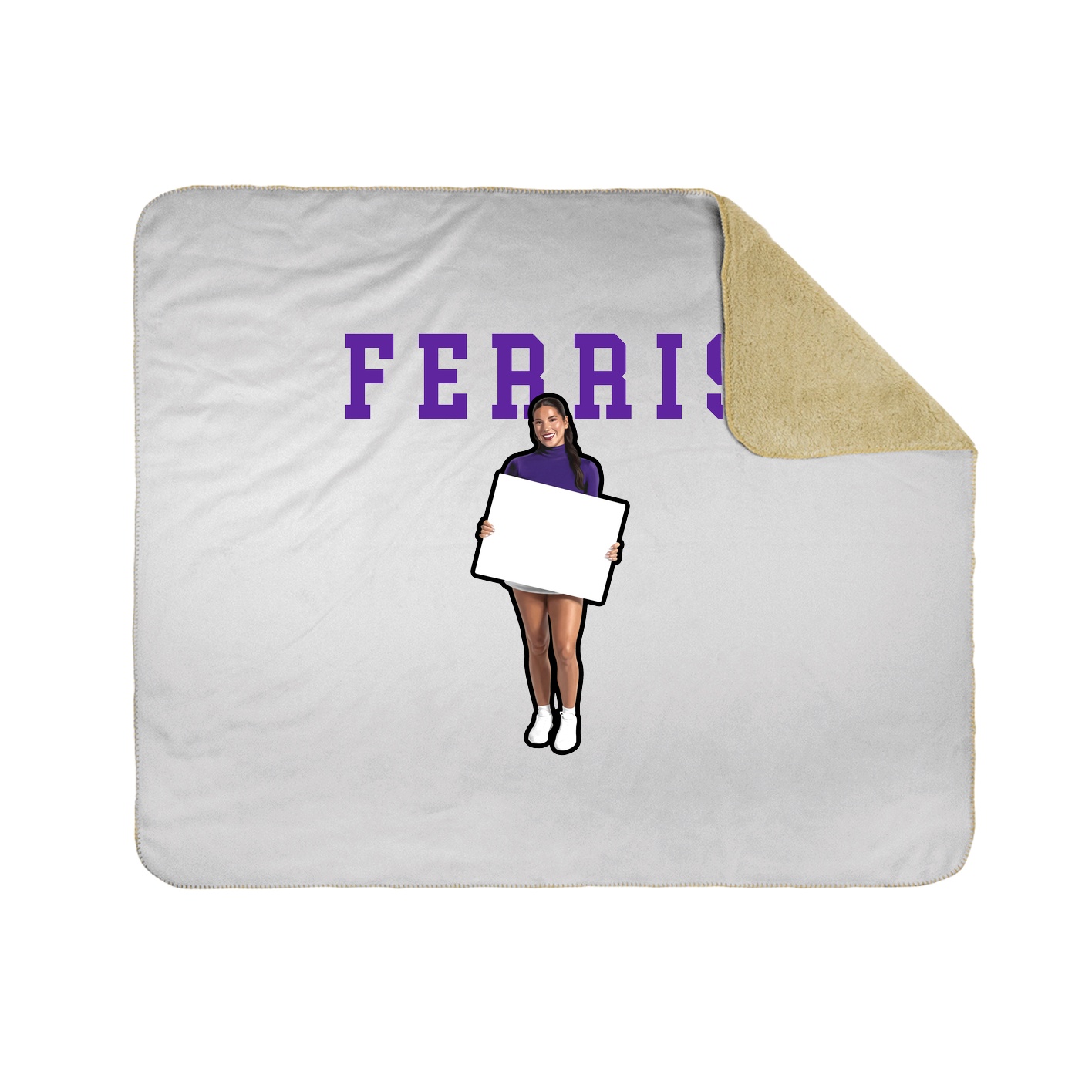 Throw Blanket — Shirsey in White