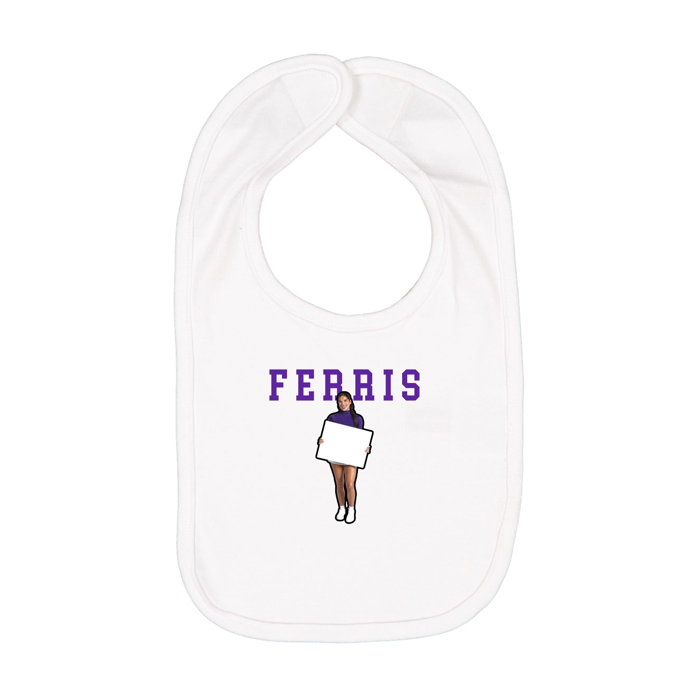 Infant Bib — Shirsey in White