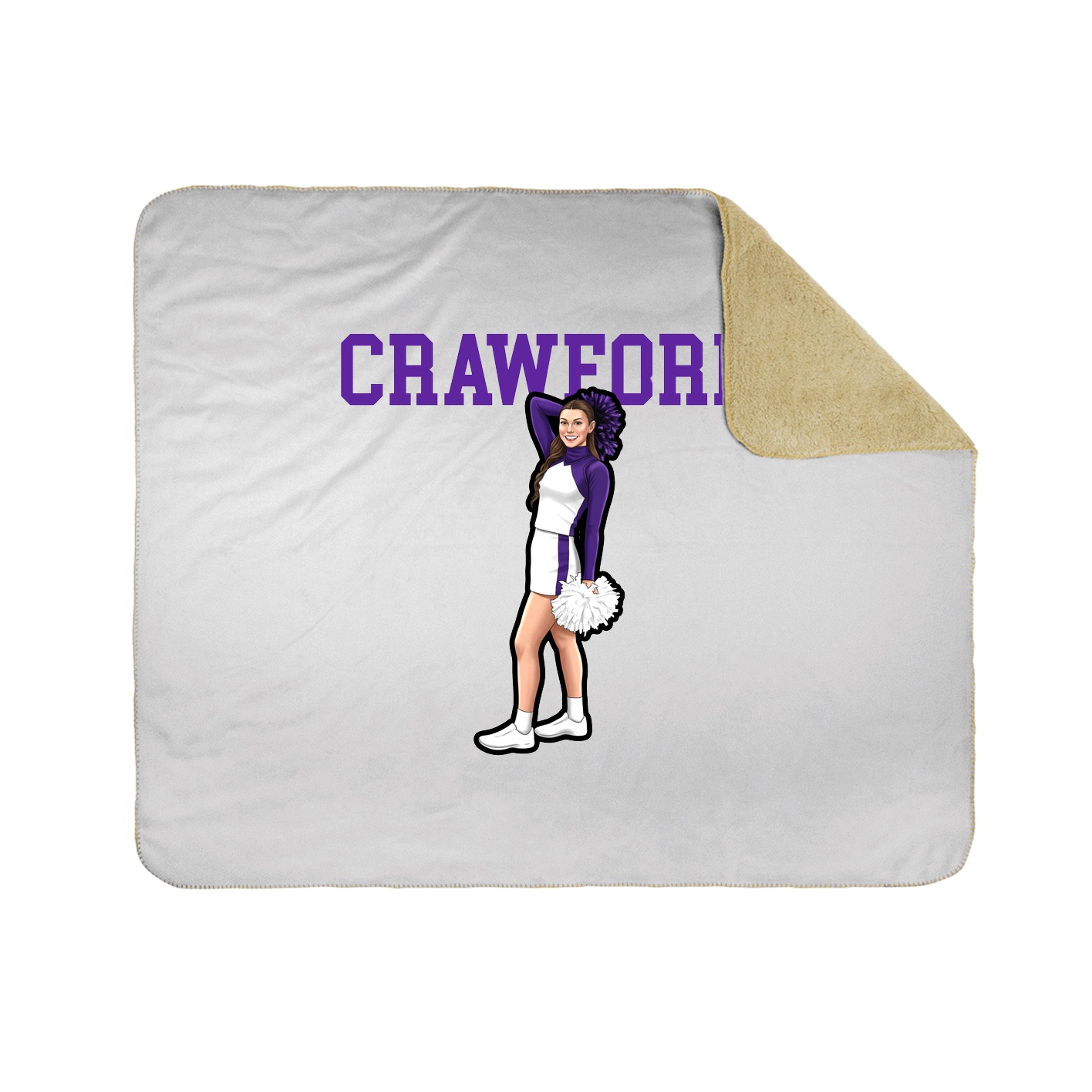 Throw Blanket — Shirsey in White