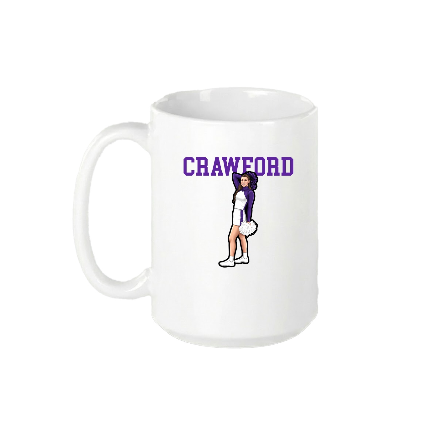 15oz Coffee Mug — Shirsey in White