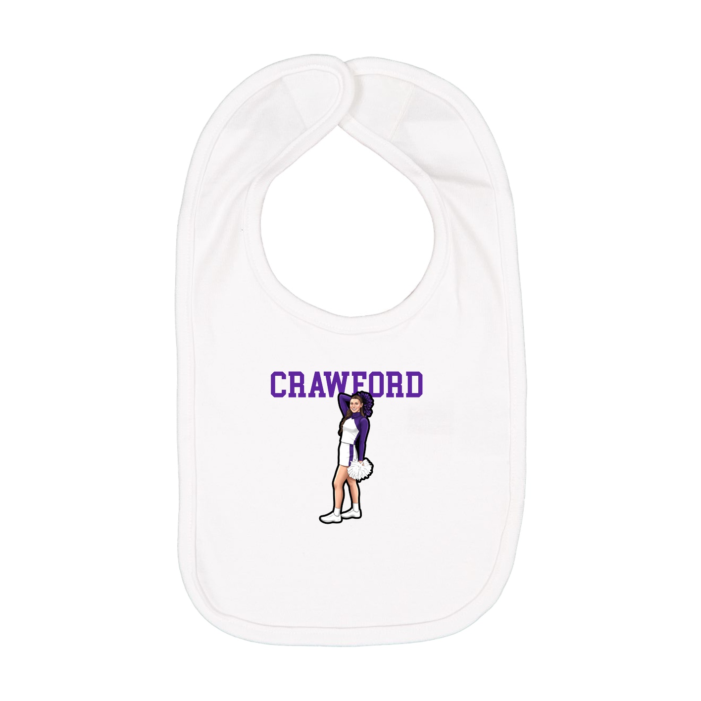 Infant Bib — Shirsey in White