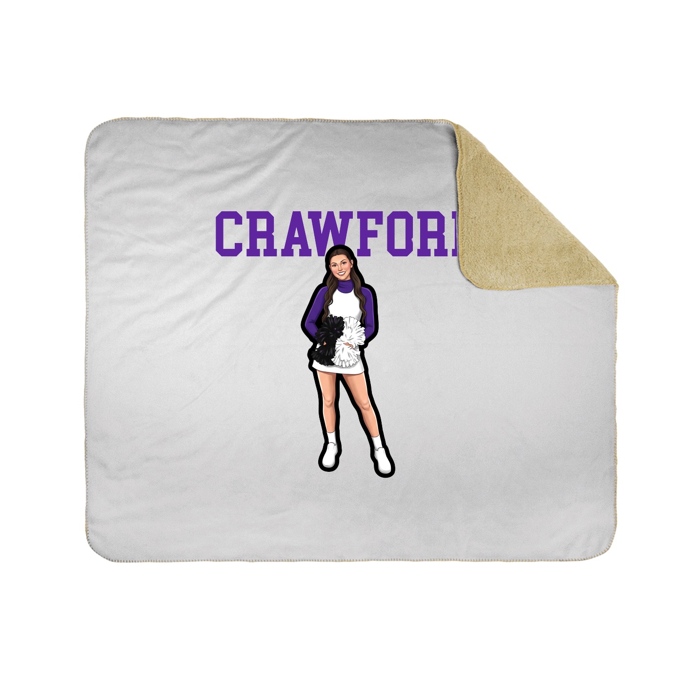 Throw Blanket — Shirsey in White