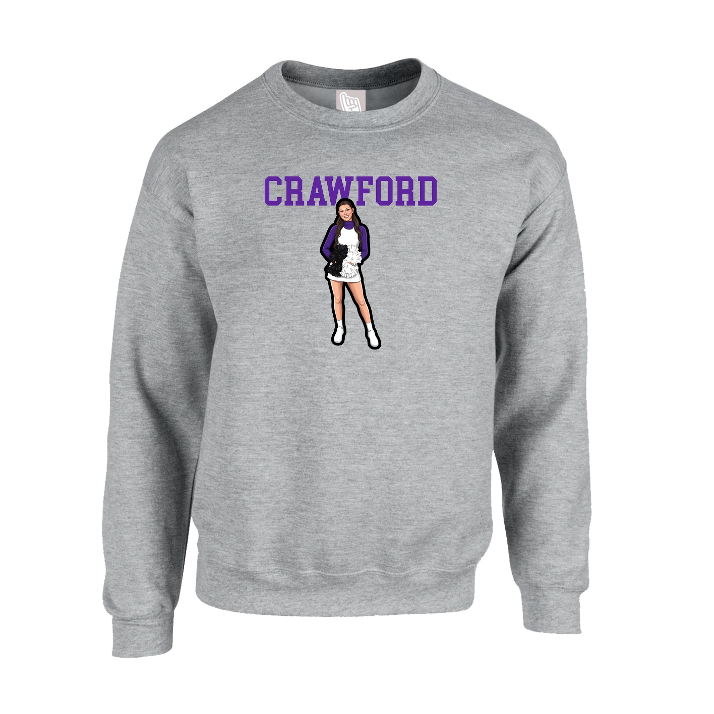 Fleece Crew — Shirsey in Grey
