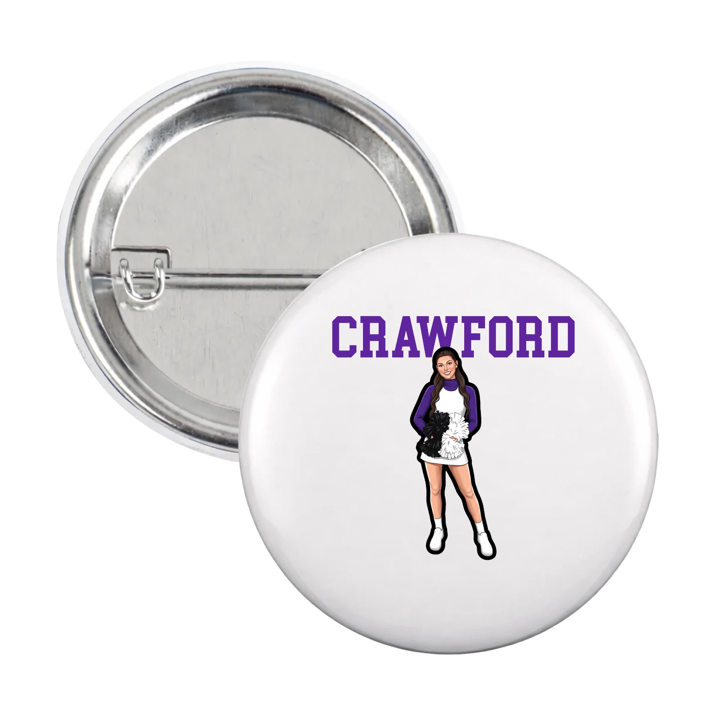 Game Day Button — Shirsey in White