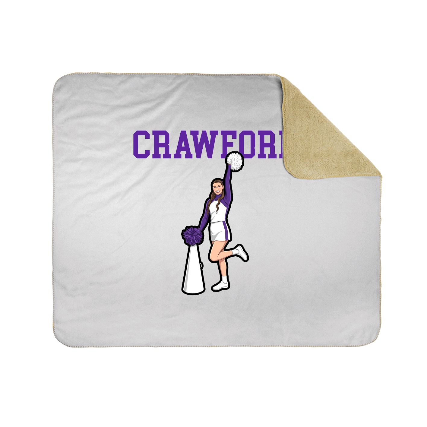 Throw Blanket — Shirsey in White