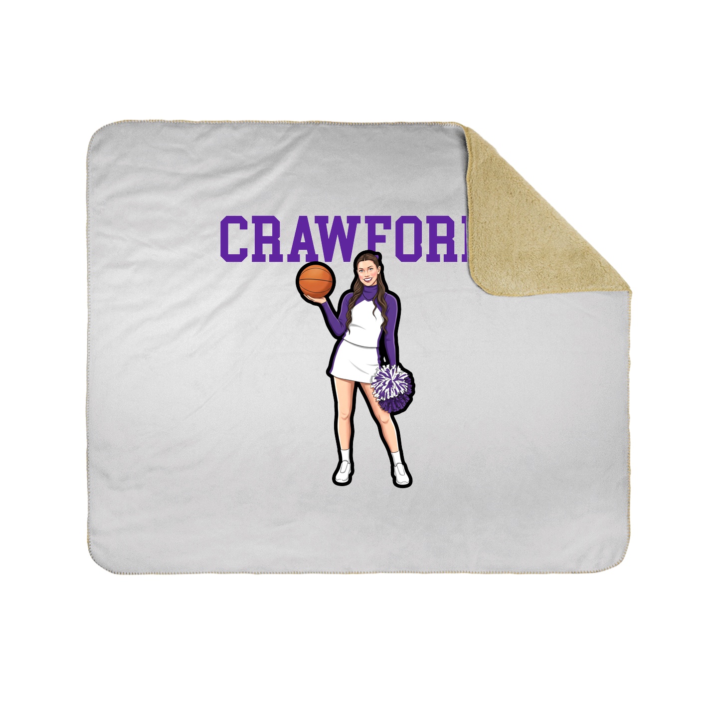 Throw Blanket — Shirsey in White