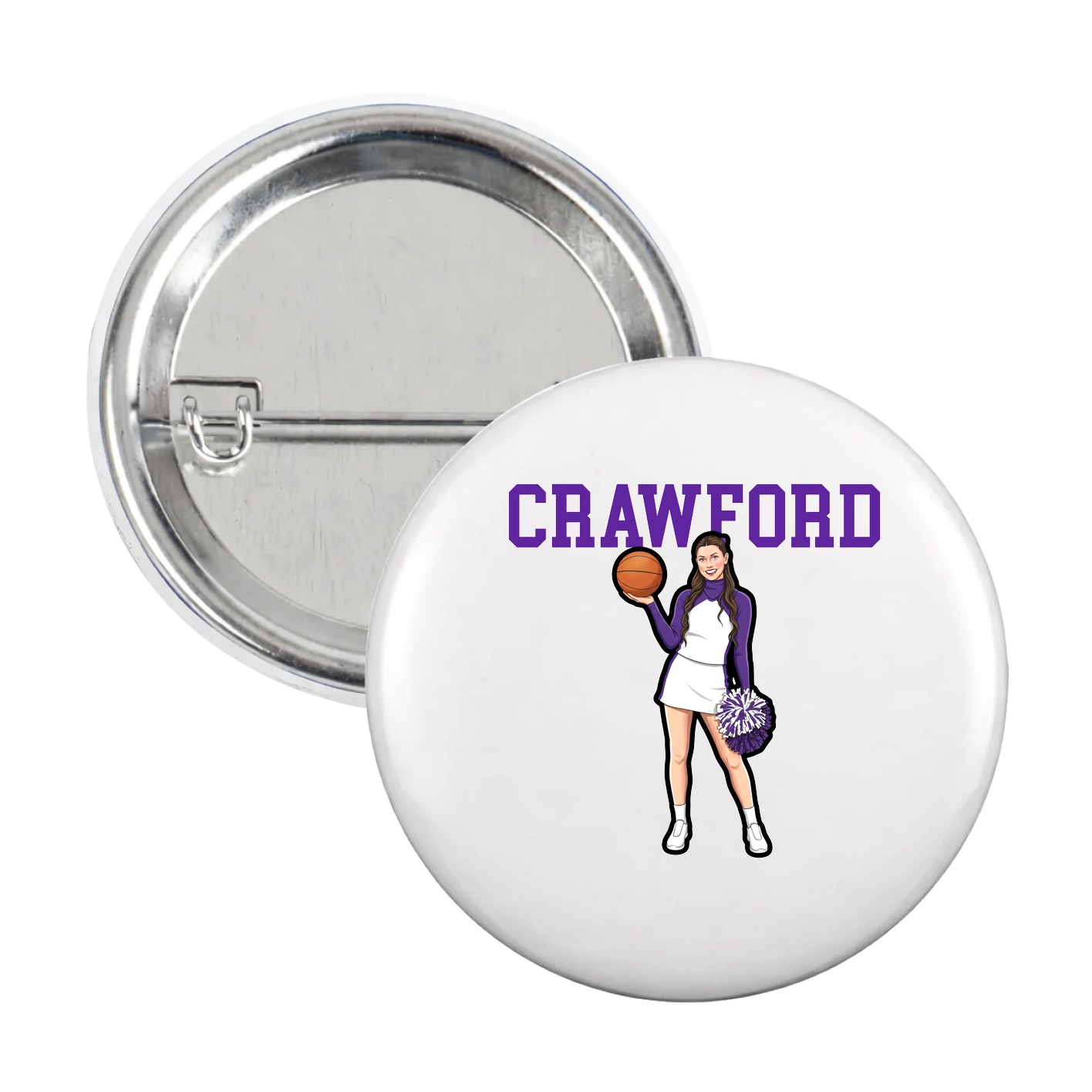 Game Day Button — Shirsey in White