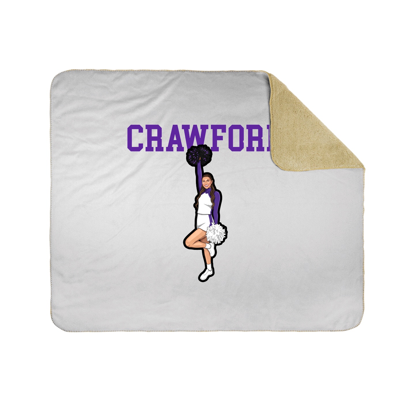Throw Blanket — Shirsey in White