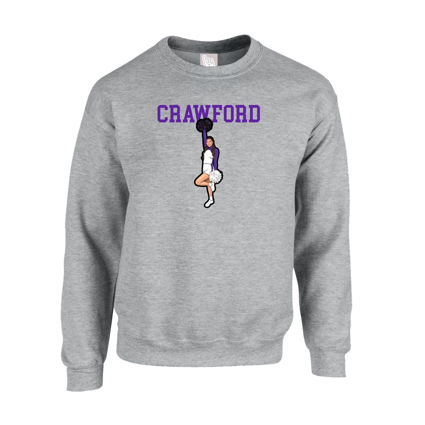 Fleece Crew — Shirsey in Grey