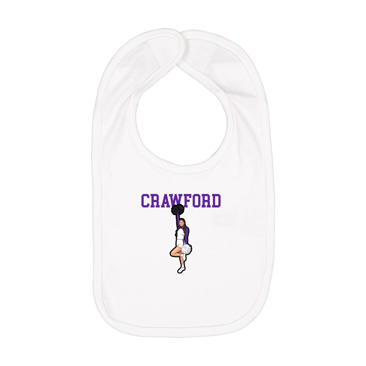 Infant Bib — Shirsey in White