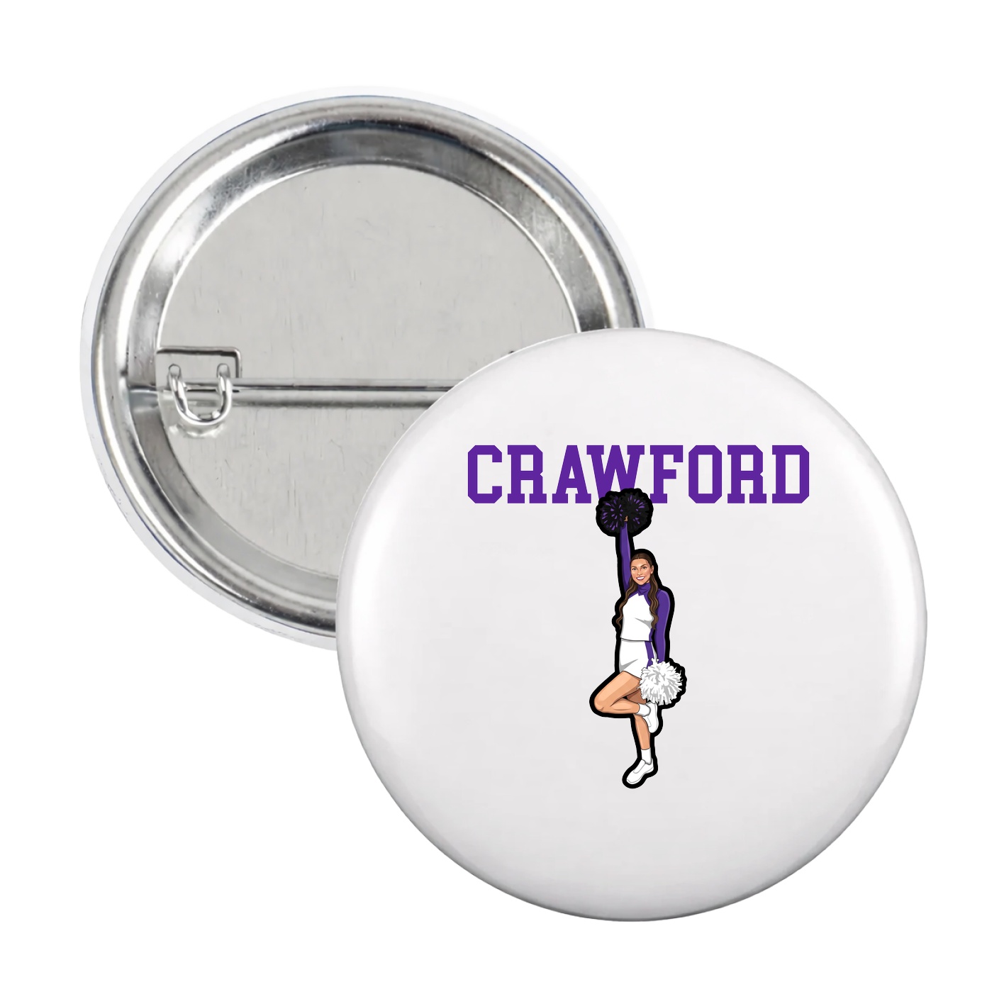 Game Day Button — Shirsey in White