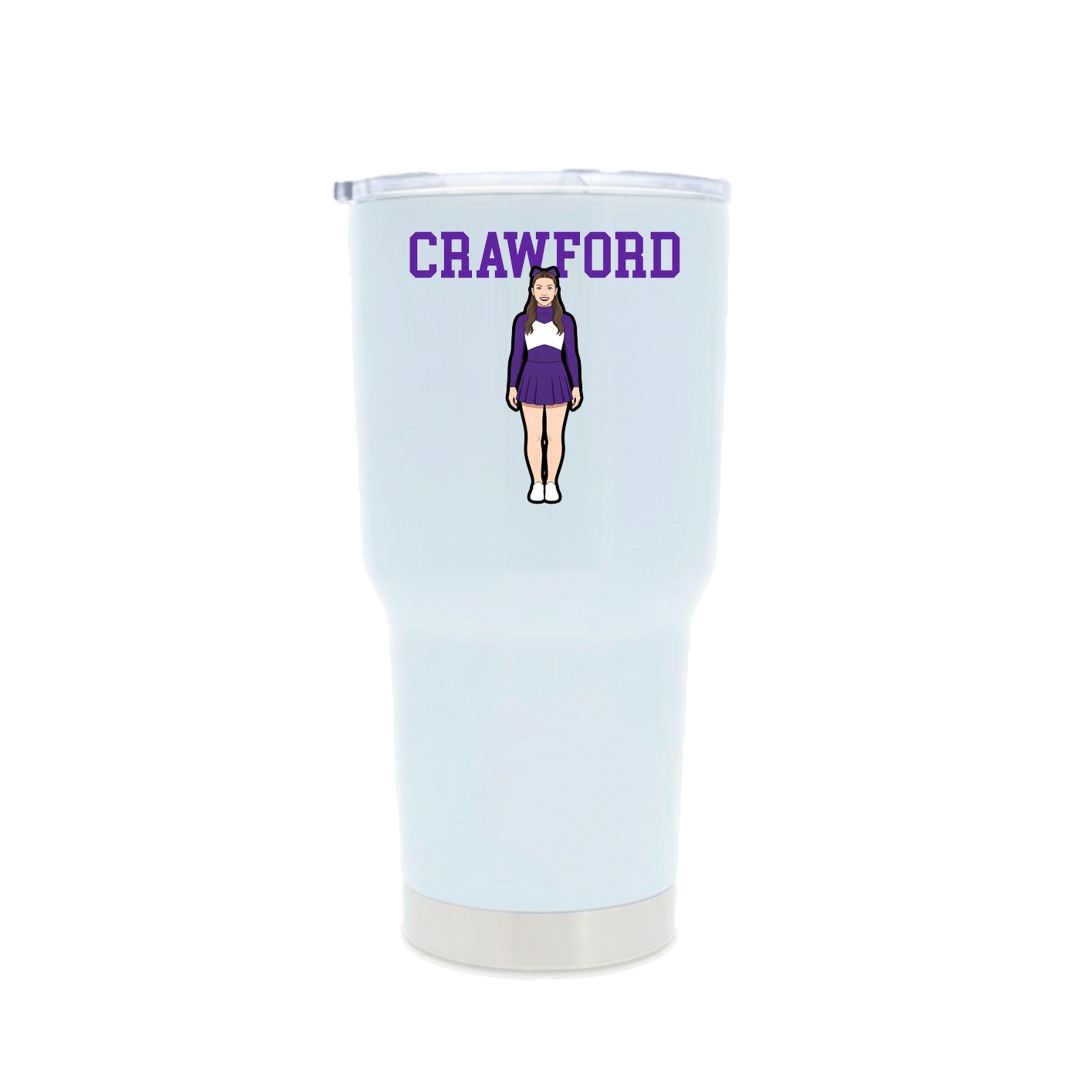 30oz Stainless Steel Tumbler — Shirsey in White