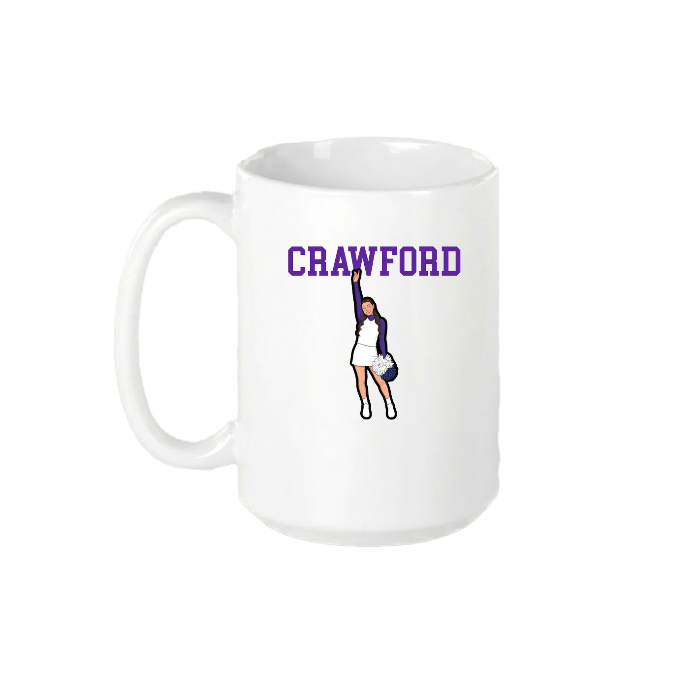 15oz Coffee Mug — Shirsey in White