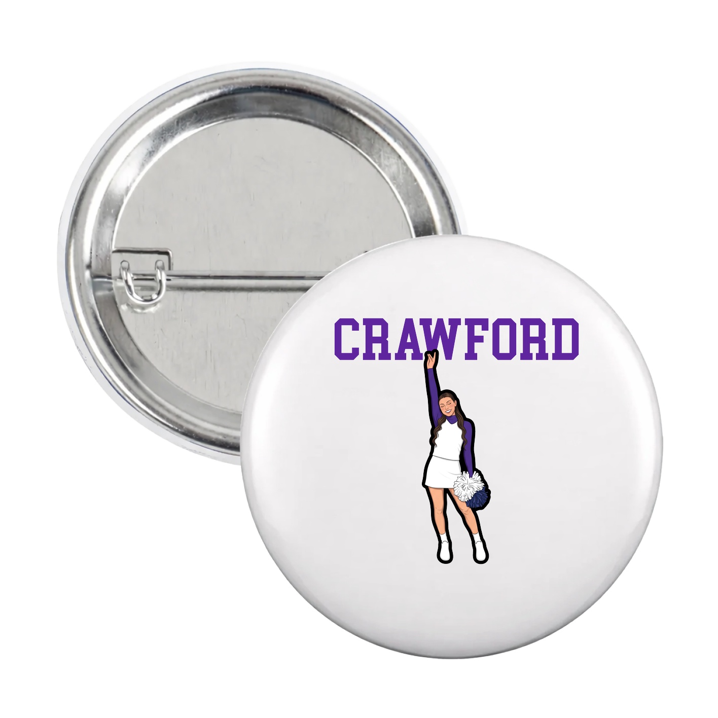 Game Day Button — Shirsey in White