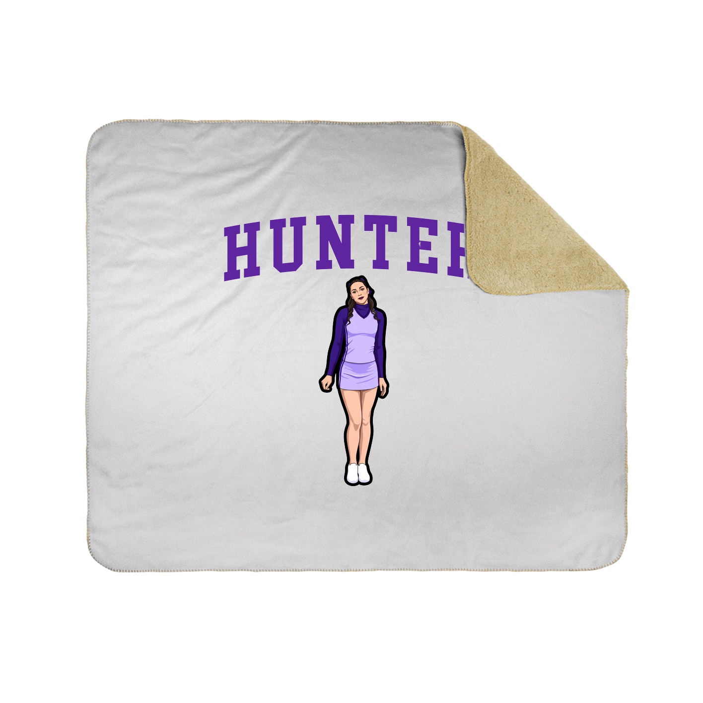 Throw Blanket — Shirsey in White