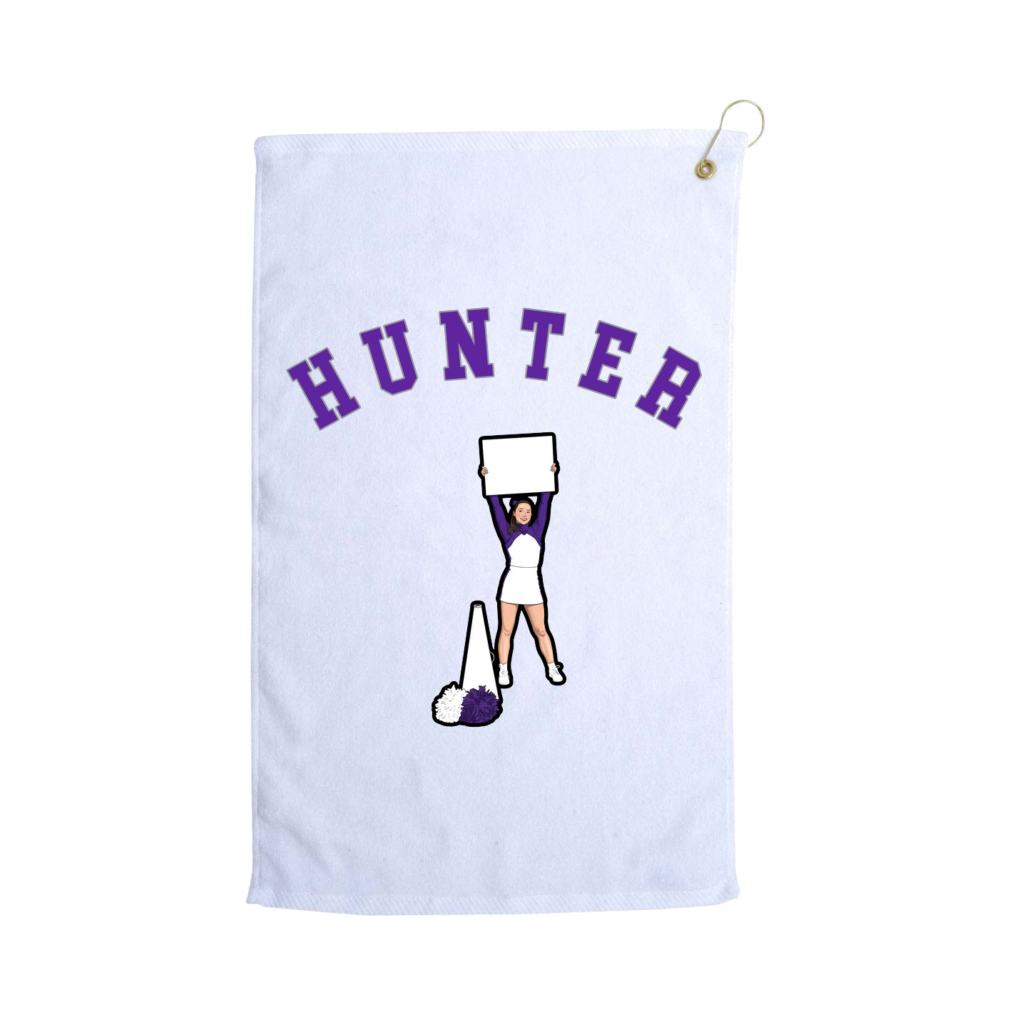 Golf Towel — Shirsey Arch in White